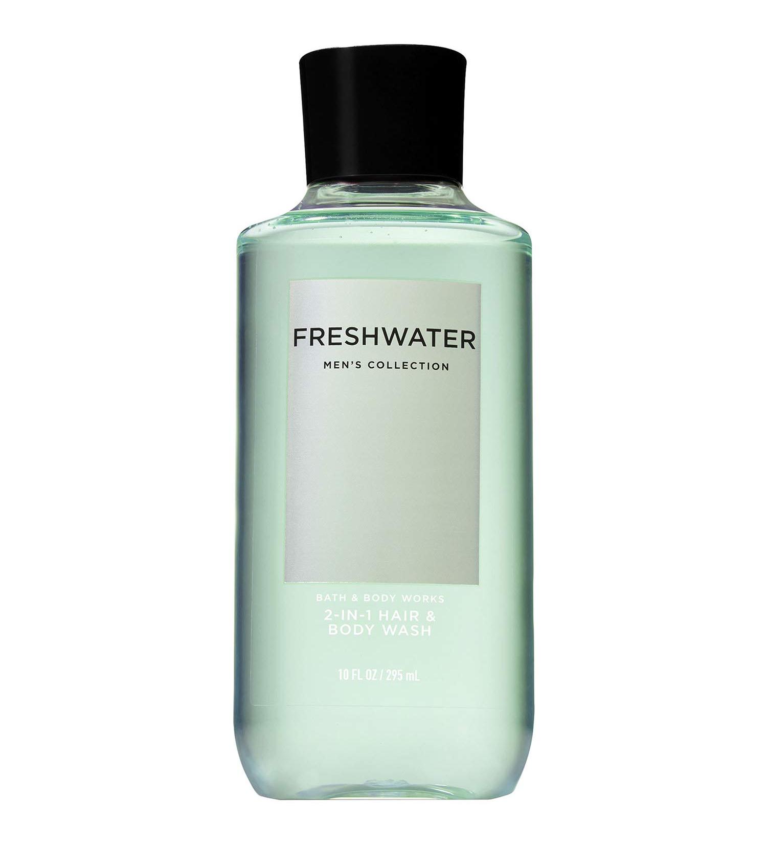 Bath and Body Works Men's Collection FRESHWATER 2-IN-1 Hair and Body Wash 10 Fluid Ounce