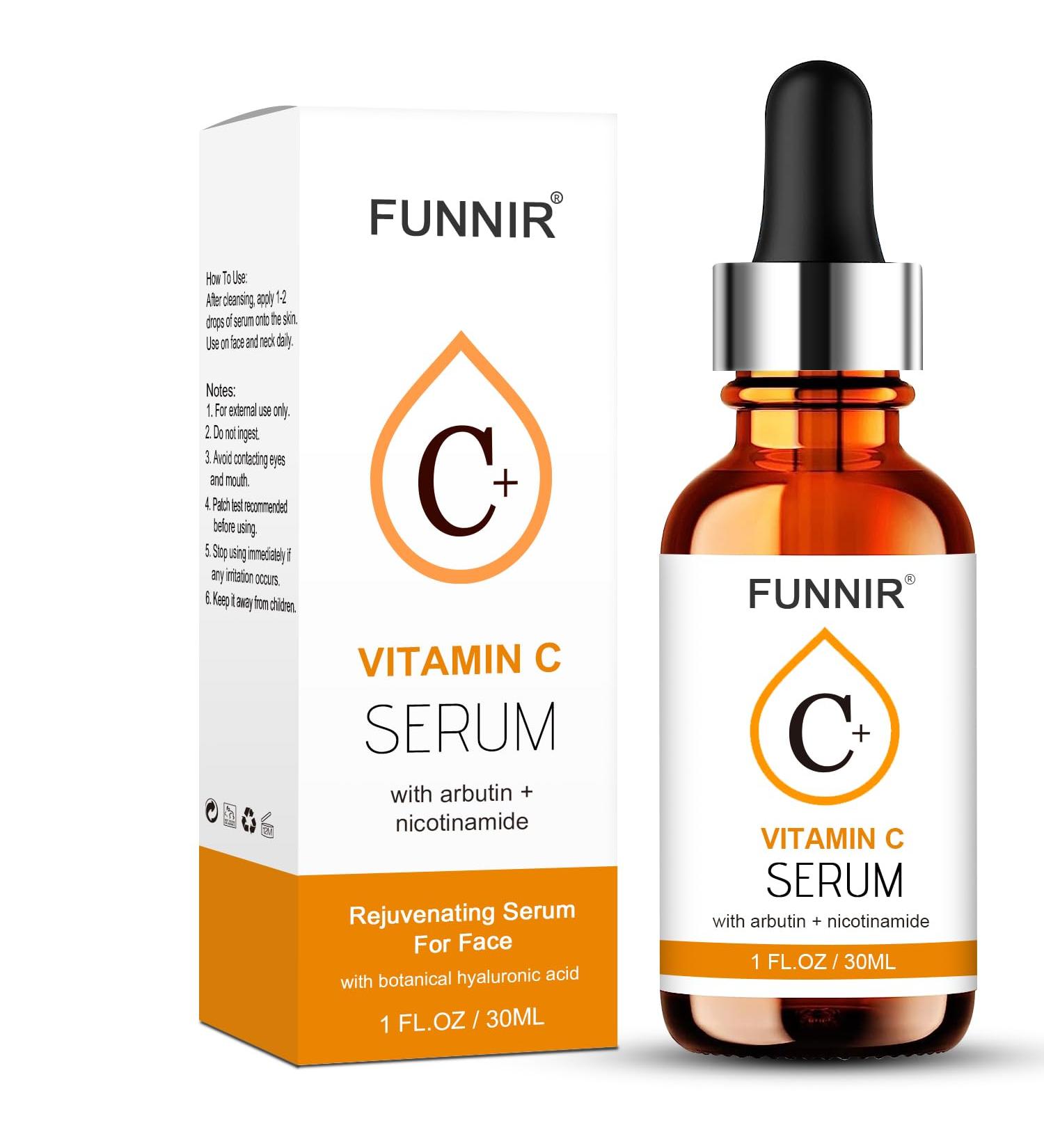 Vitamin C Serum-1 pack for Face Plus Hyaluronic Acid Retinol Niacinamide Reduce Fine Lines Nourishing Skin Serum-1 oz