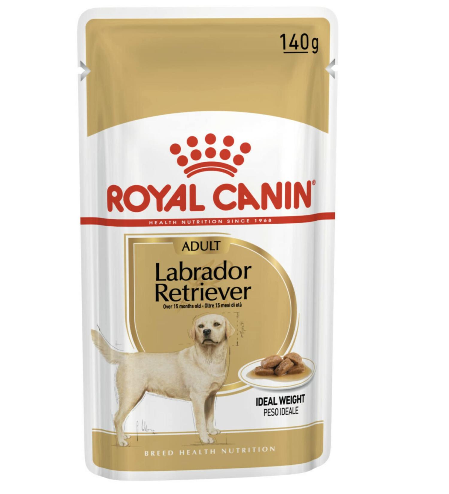 Royal Canin Labrador Retriever Adult in Gravy Wet Dog Food 140g (Pack of 10) - Buy Online on GoSupps.com