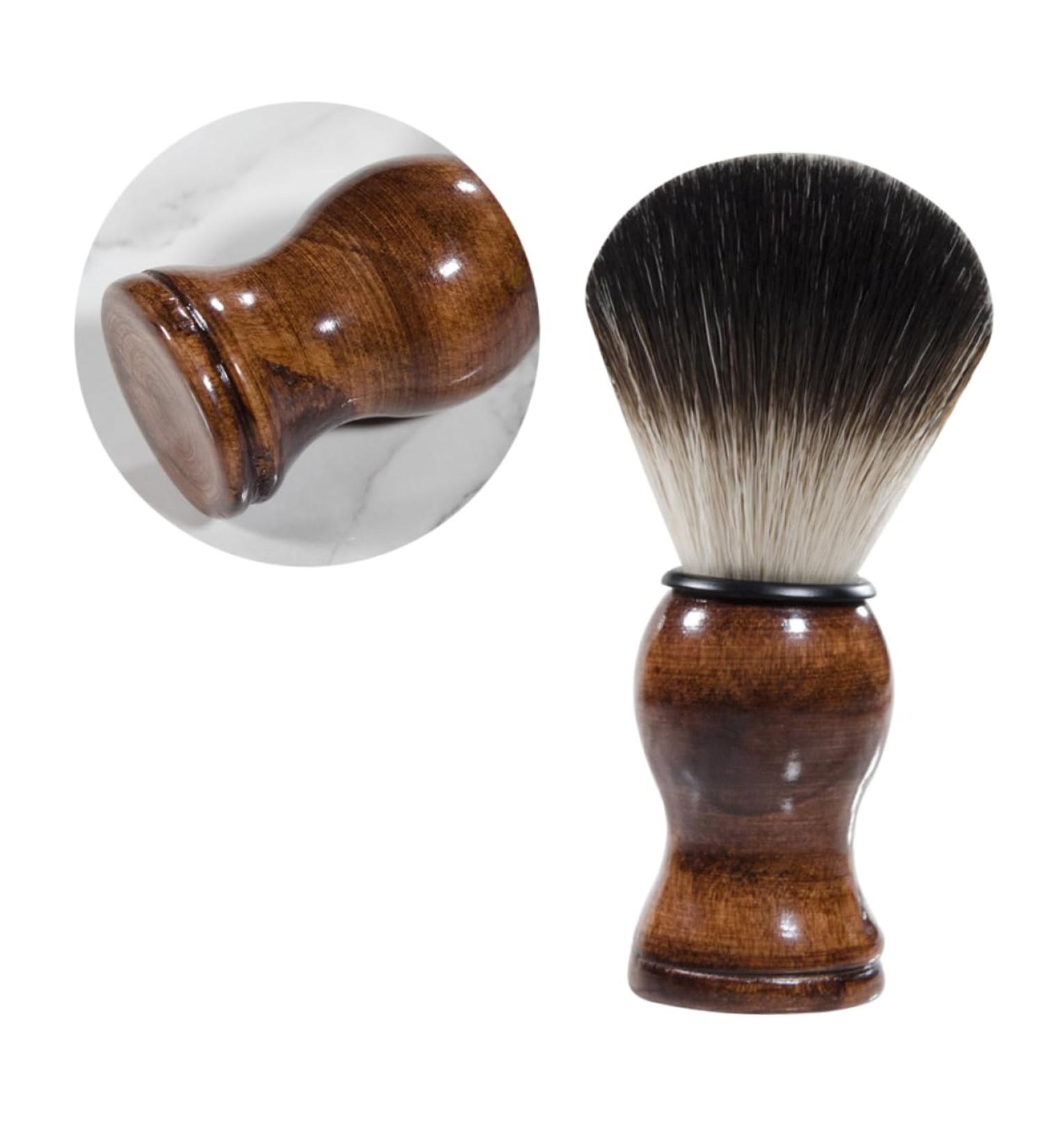 Minkissy Soft Beard Shaving Brush | Bamboo Men's Beard Tool 11x3.2CM | Perfect for Grooming & Styling - Buy Online on GoSupps.com