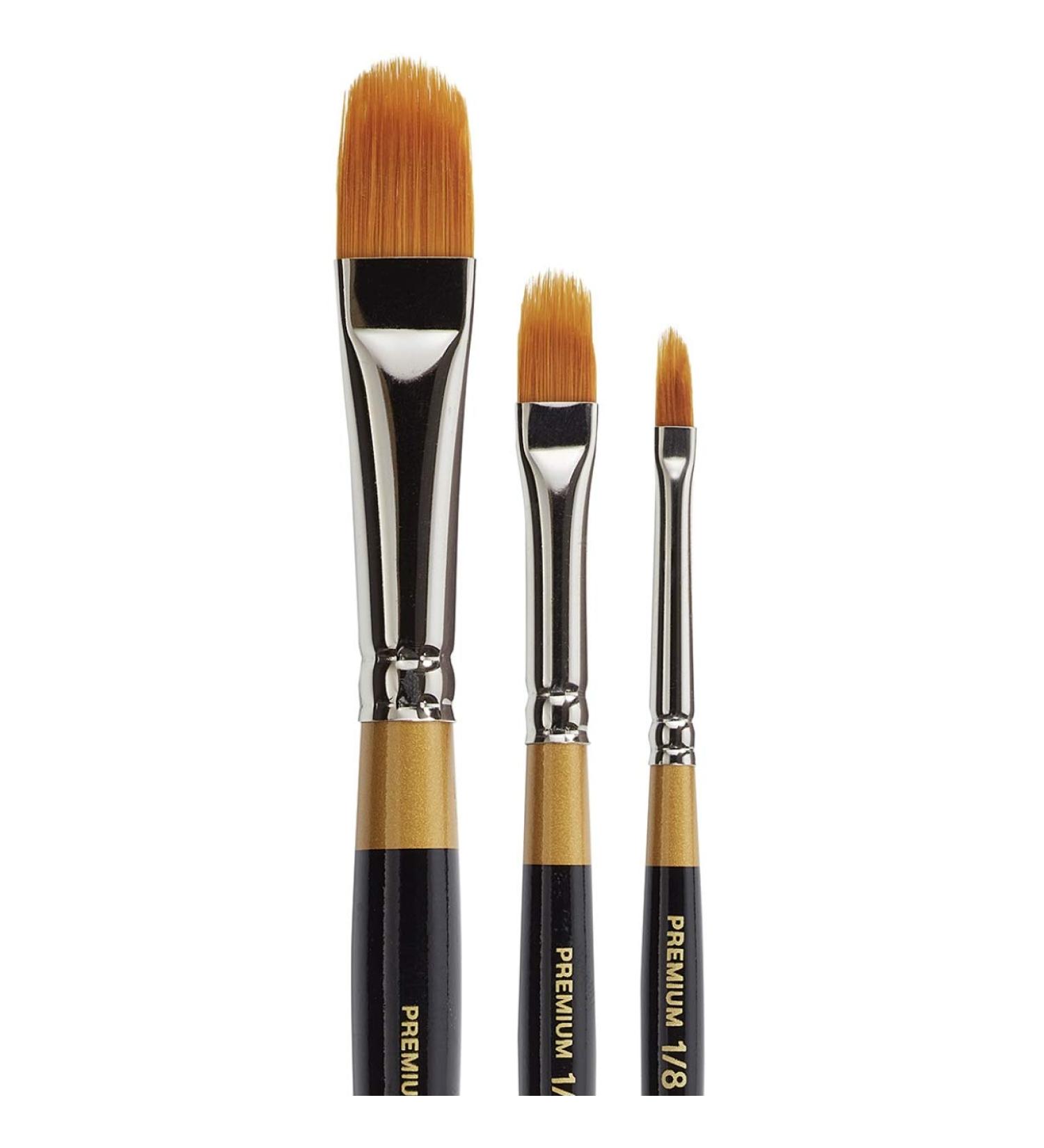 KINGART Original Gold 9520 Series Golden Taklon Filbert Rake/Comb 3 Pc. Set - Set of 3 - Buy Online on GoSupps.com