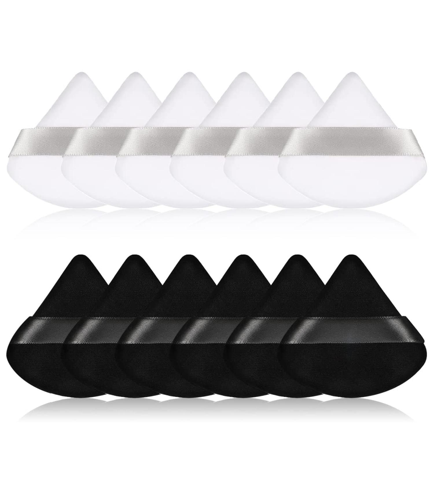Menyiyds 12 Pack Triangle Makeup Puffs - Soft Loose Powder Foundation & Body Makeup Tool | Perfect for Flawless Application - Buy Online on GoSupps.com