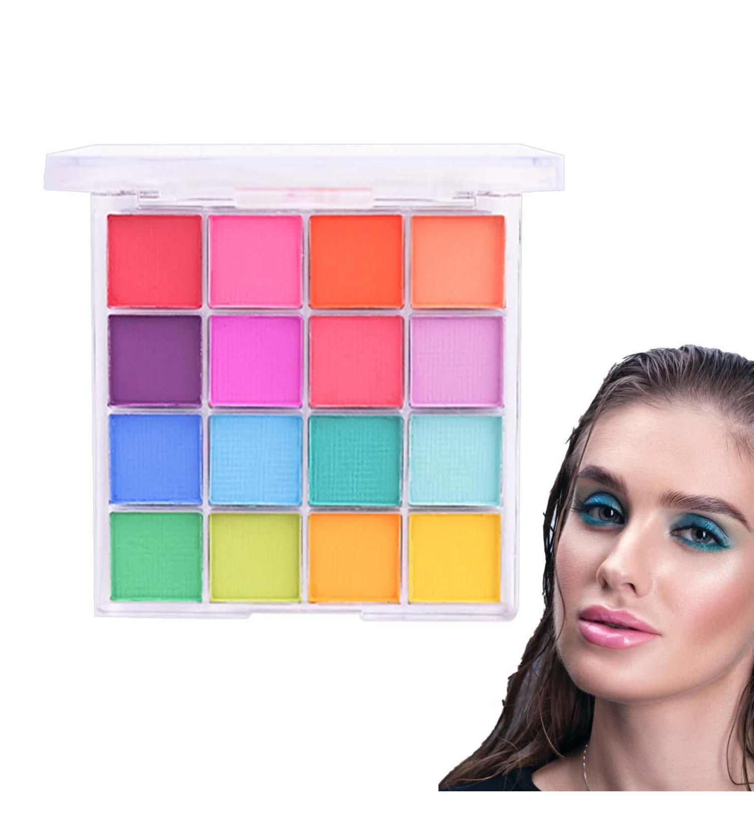 Multicolor Eyeshadow Palette - Waterproof Multicolor Face Shadow Palette - Makeup Supply Matte Shimmer Eye Shade for Dark Circles Freckles Shzons 01 - Buy Online on GoSupps.com