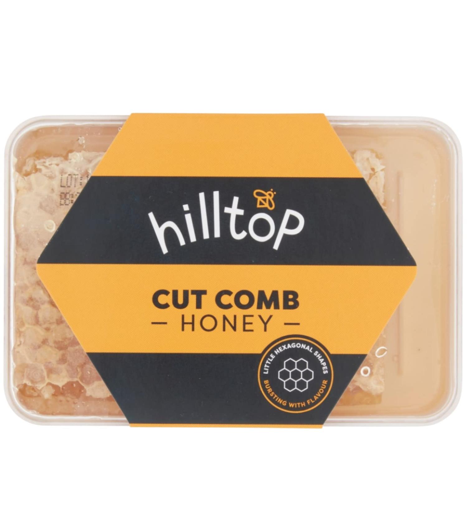 Hilltop Honey Cut Comb Slab 200g - Pure & Natural | Premium Quality, Certified Kosher | Dairy, Nut & Gluten Free | Authenticity Tested - Buy Online on GoSupps.com