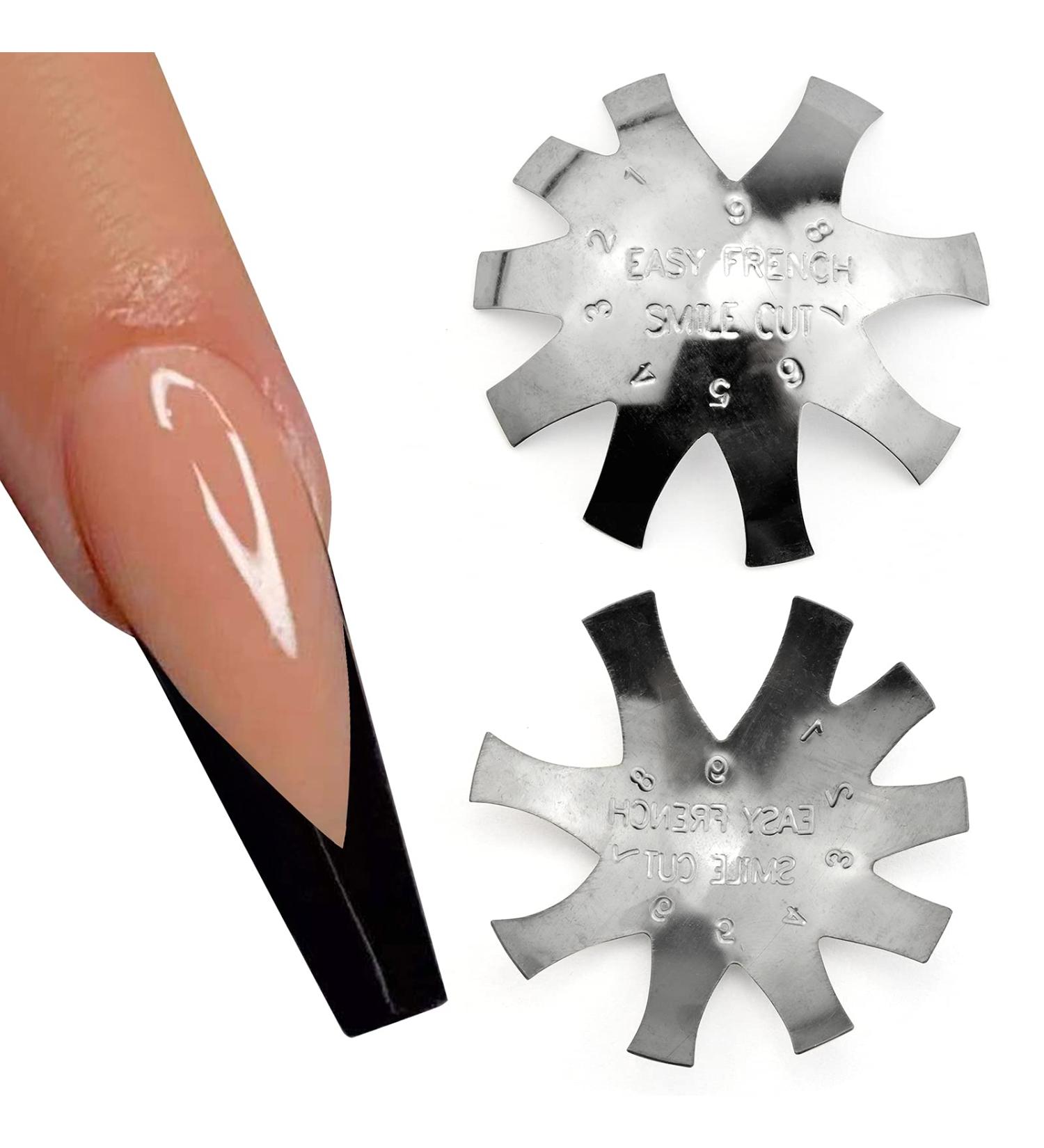 Rainbow French Smile Line Cutter - Professional V Shaped Manicure Tool HJ-NAT197-FS09 - Buy Online on GoSupps.com