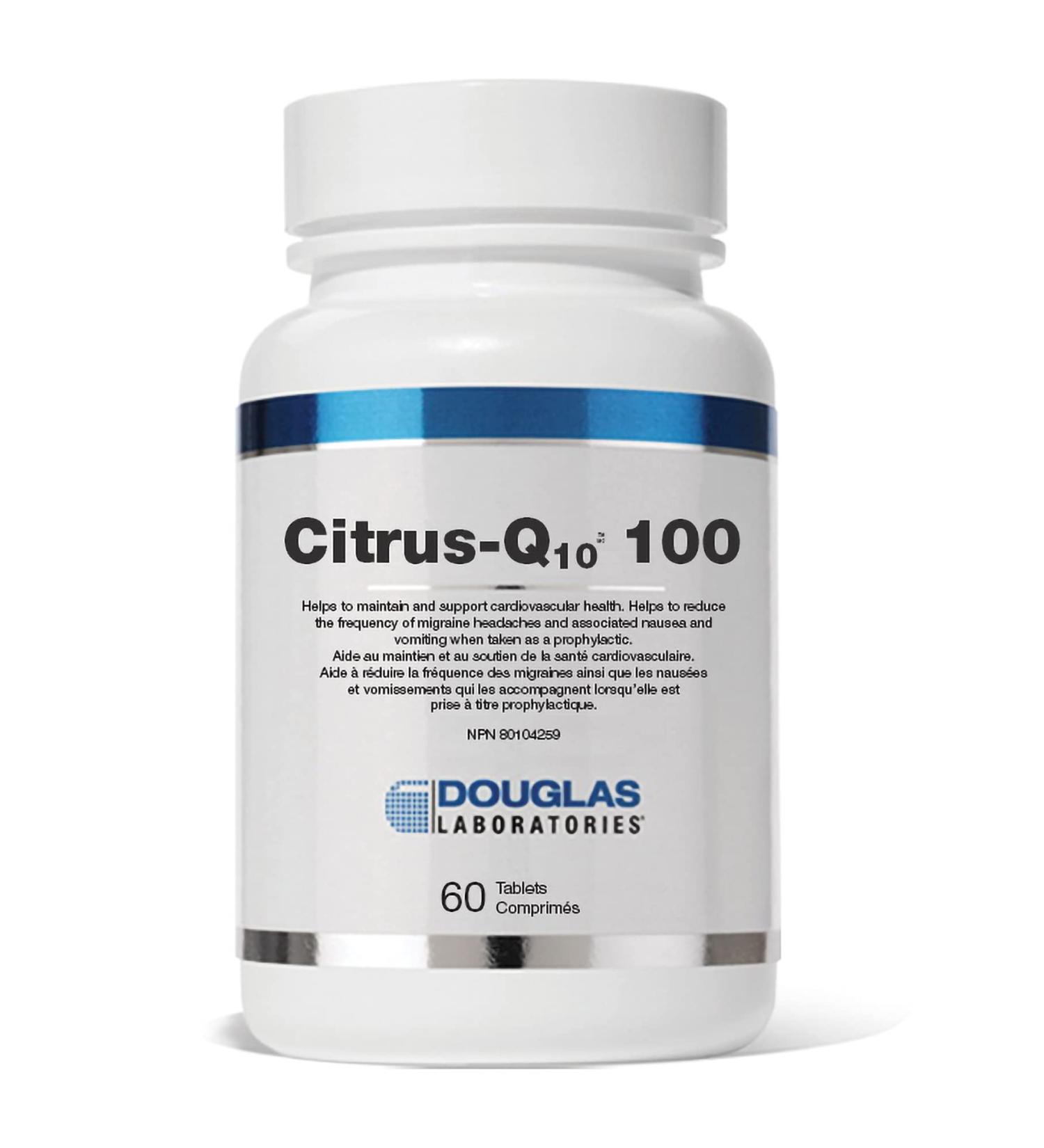 Douglas Laboratories Citrus-Q10 100 | Coenzyme Q10 in A Great Tasting Chewable Tablet | 60 Tablets | Natural Citrus Flavor - Buy Online on GoSupps.com
