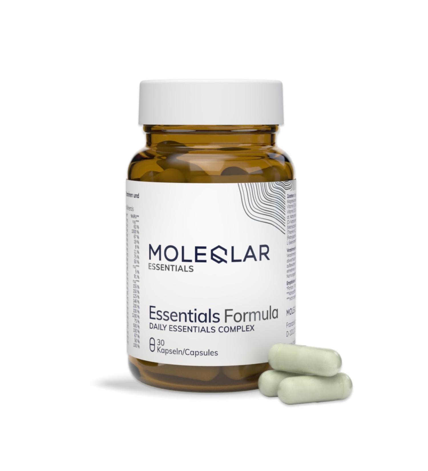  MoleQlar Essentials ONE 30 Softgels - Full Spectrum Vitamin and Mineral Complex in a Single Capsule Daily Basic Coverage of Micronutrient Needs - Buy Online on GoSupps.com