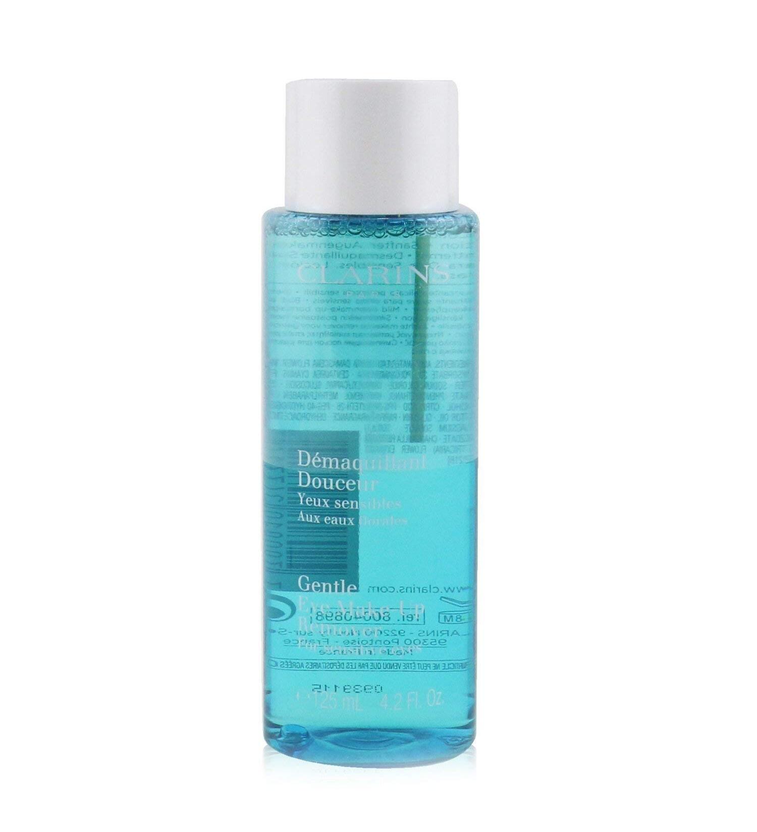 Clarins Gentle Eye Make-Up Remover | Removes Light To Medium Eye Make-Up | Soothes, Cleanses, and Conditions | Oil-Free | Ophthalmologist Tested | Natural Ingredients | 4.2 fl oz - Buy Online on GoSupps.com