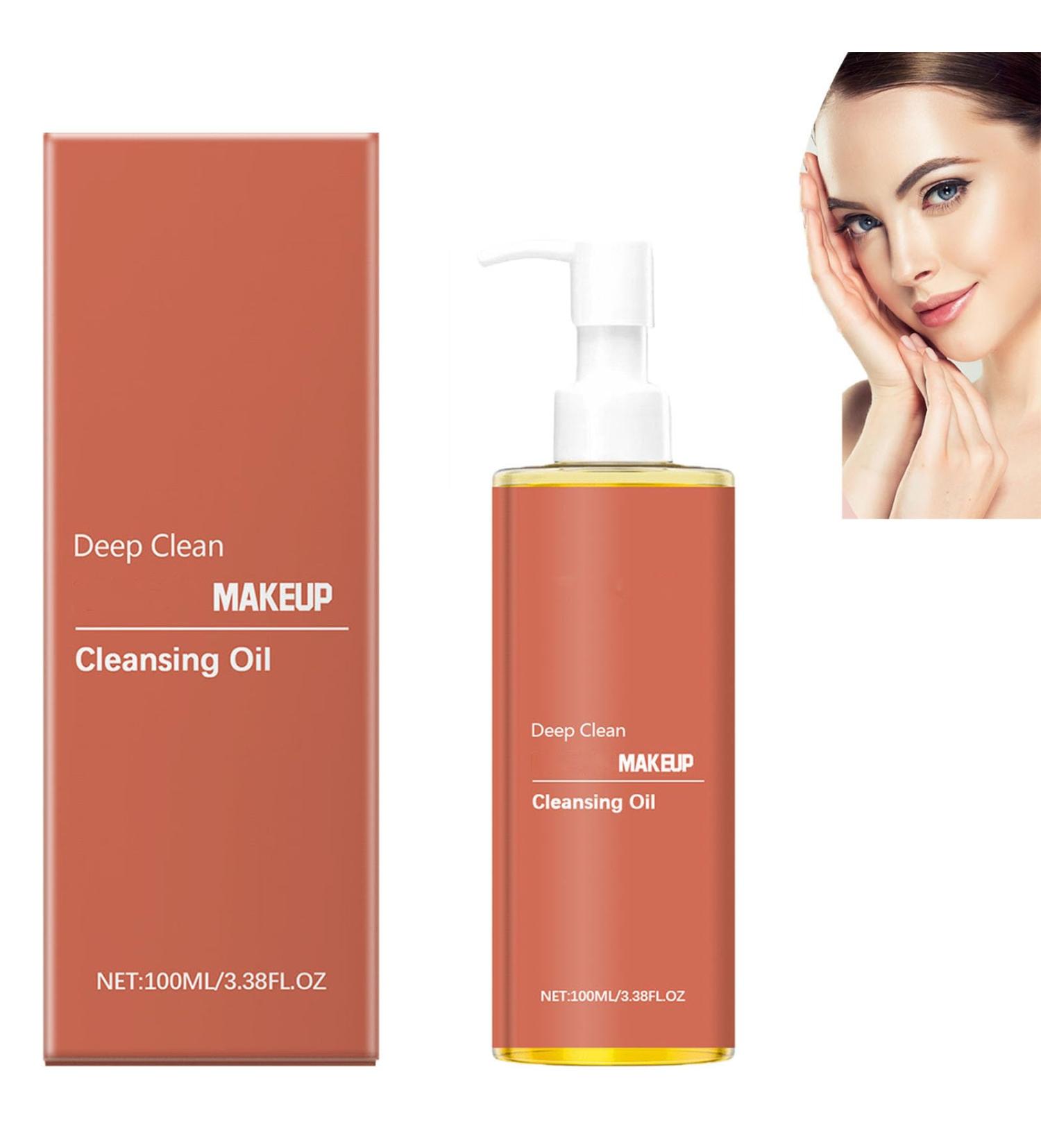  homomdy Deep Cleansing Makeup Remover Oil Facial Cleansing Oil Gentle Face Makeup Remover Makeup Remover Oil for All Skin Types (1PCS) - Buy Online on GoSupps.com