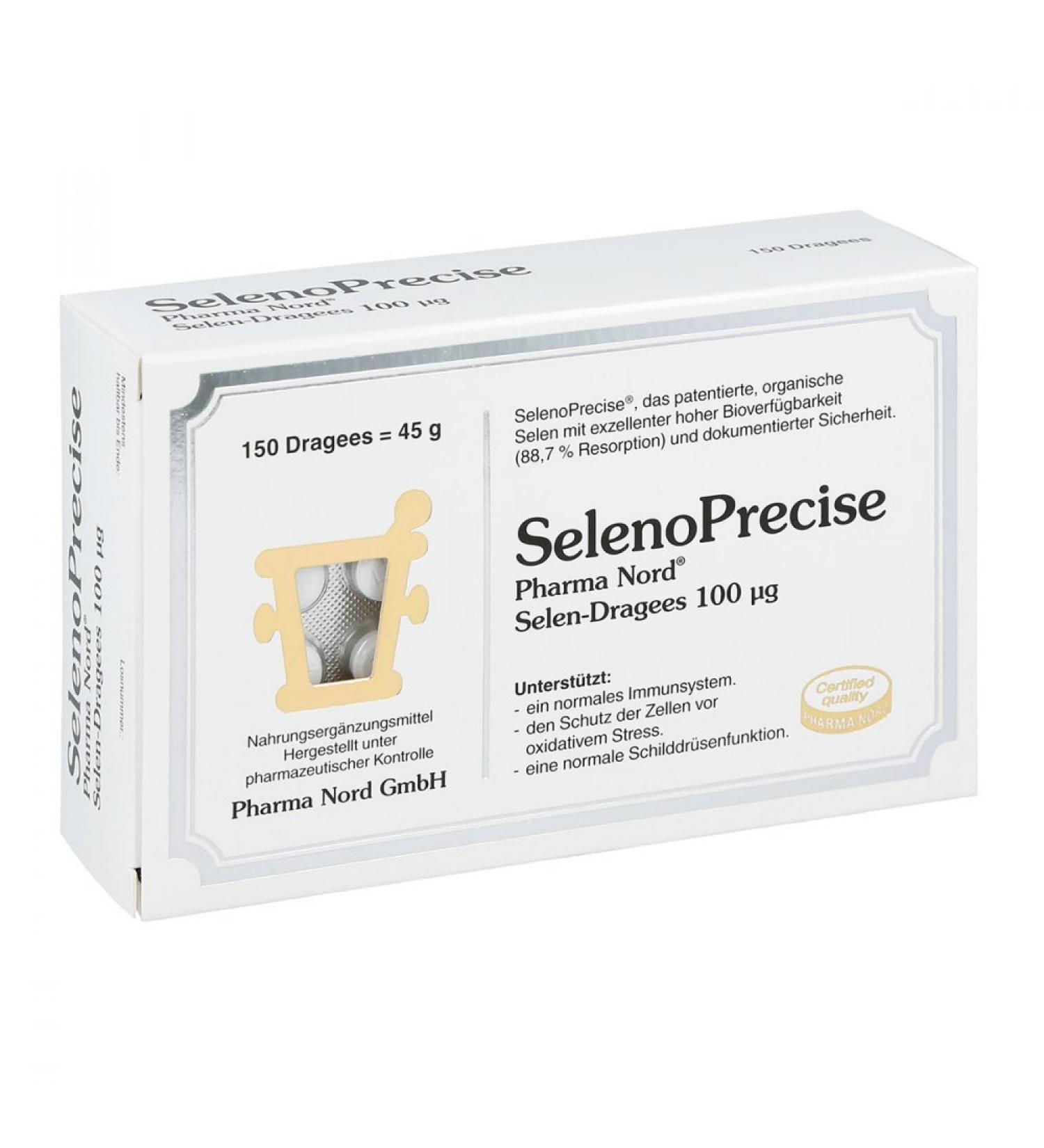 Selenoprecise 100 g Coated Tablets by Pharma Nord - Premium Selenium Supplement for Immune Support & Antioxidant Protection | International Shipping Available - Buy Online on GoSupps.com