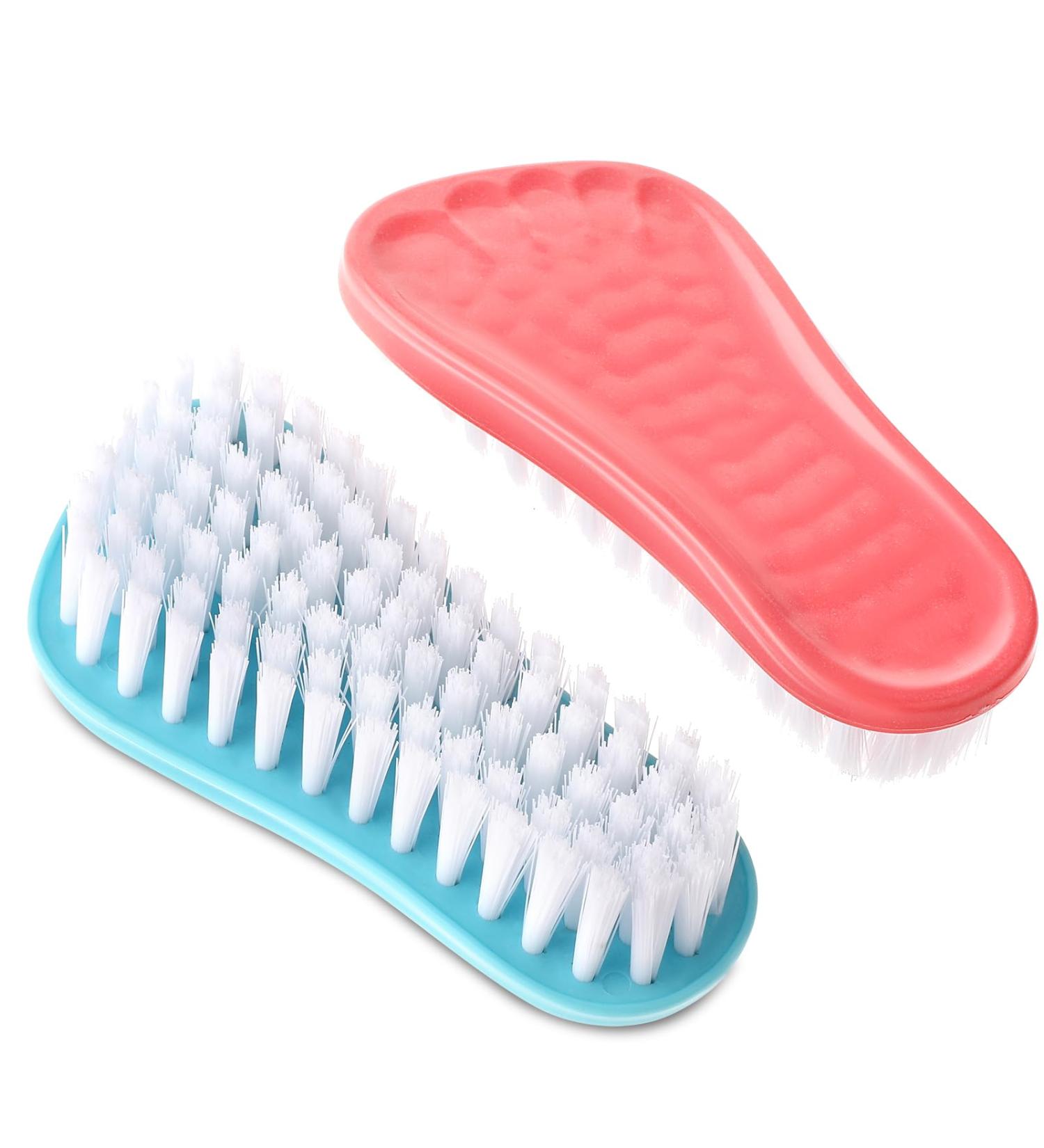 AndiBro Hand Brush Nail Brush Set - 2 Stiff Bristle Scrubbers for Fingernails & Toes - Durable & Effective Cleaning for Men Women & Children at Home or Office - Buy Online on GoSupps.com