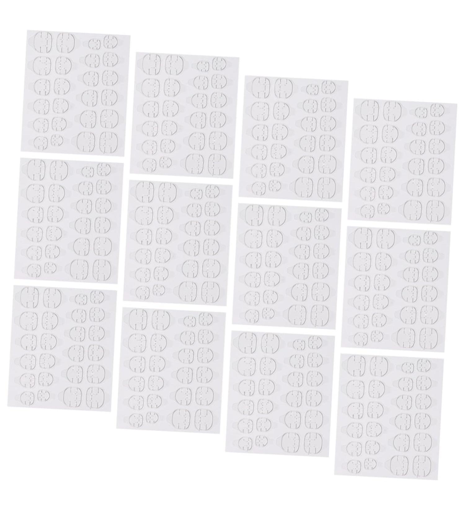 SHERCHPRY 20 Sheets Transparent Double Nail Tabs Waterproof Invisible Nail Stickers Self-Adhesive Manicure for Home Professional Use - Buy Online on GoSupps.com