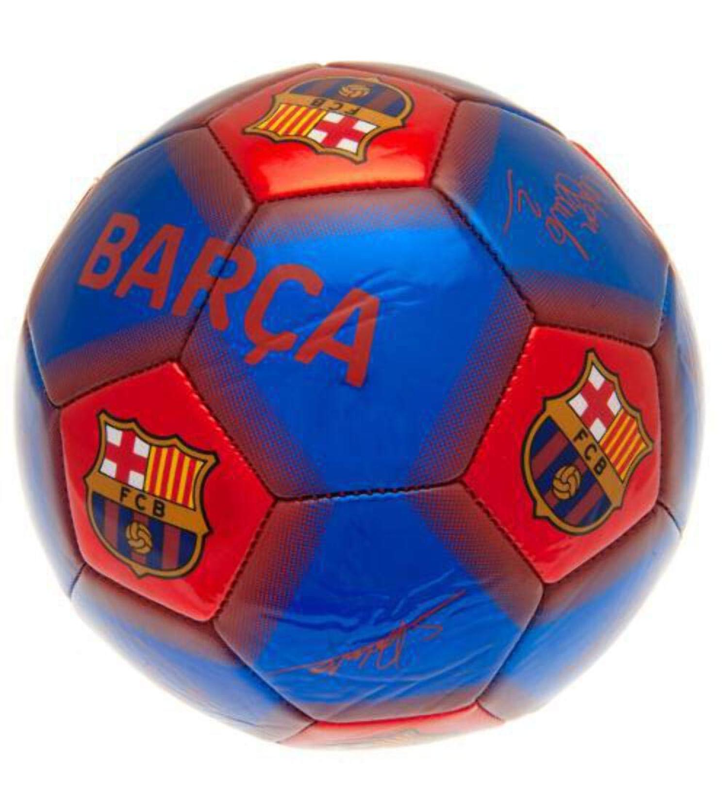 Buy Barcelona FC Signature Football - Sky Blue/Red (One Size) | International Shipping Available - Buy Online on GoSupps.com