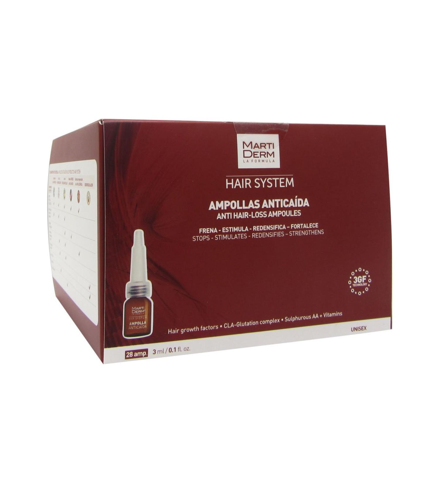 Martiderm Hair System Anti Hair-loss Ampoules 28x3ml