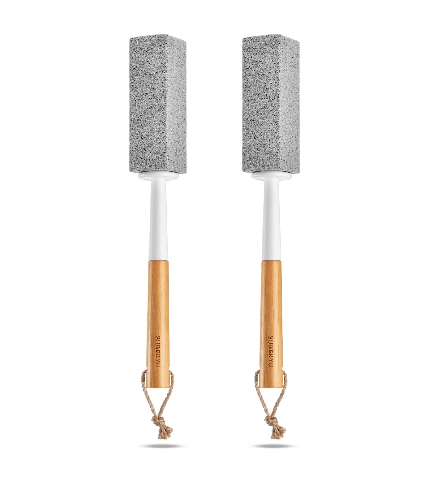 SUBEKYU Pumice Stone Toilet Bowl Cleaner - 2 Pack with Handle | Effective Toilet Cleaning Solution - Buy Online on GoSupps.com