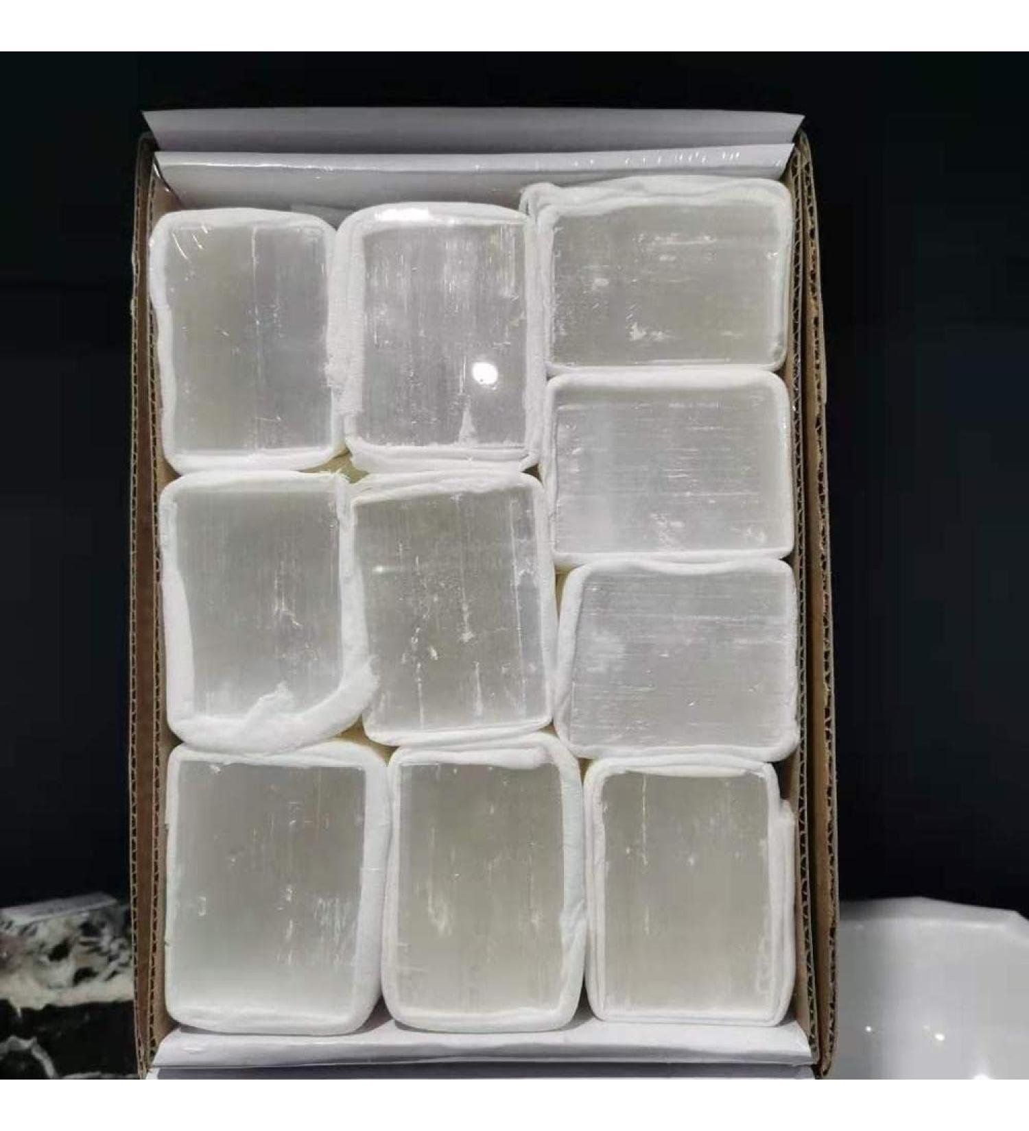 Natural Rough White Selenite Crystal Gypsum Stones Specimen - Buy Online on GoSupps.com