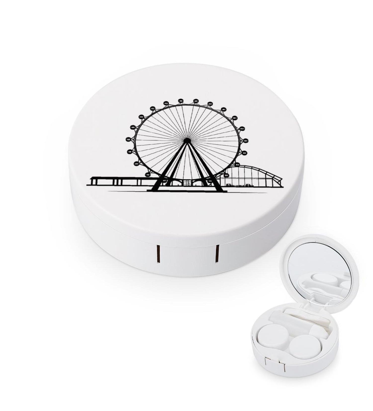 Buy Ferris Wheel Contact Lens Travel Kit - Portable & Cute Contact Lens Box with Mirror for Daily Outdoor Use - International Shipping Available - Buy Online on GoSupps.com