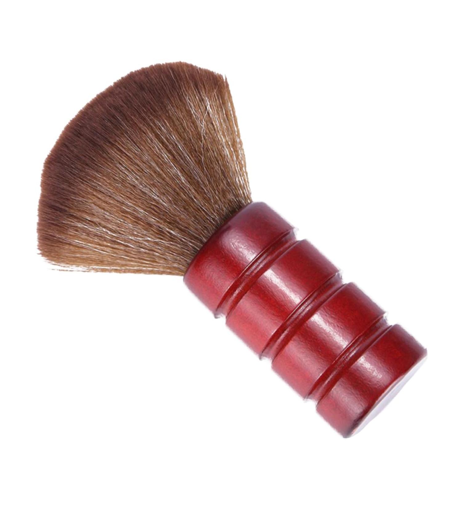 DOITOOL Barber Tools Hair Cutting Hairdressing Brush Large Barber Brush Barber Face Brush Wooden Handle Brush Duster Hairstyling Tool Red Neck Hair Brush Bamboo - Buy Online on GoSupps.com