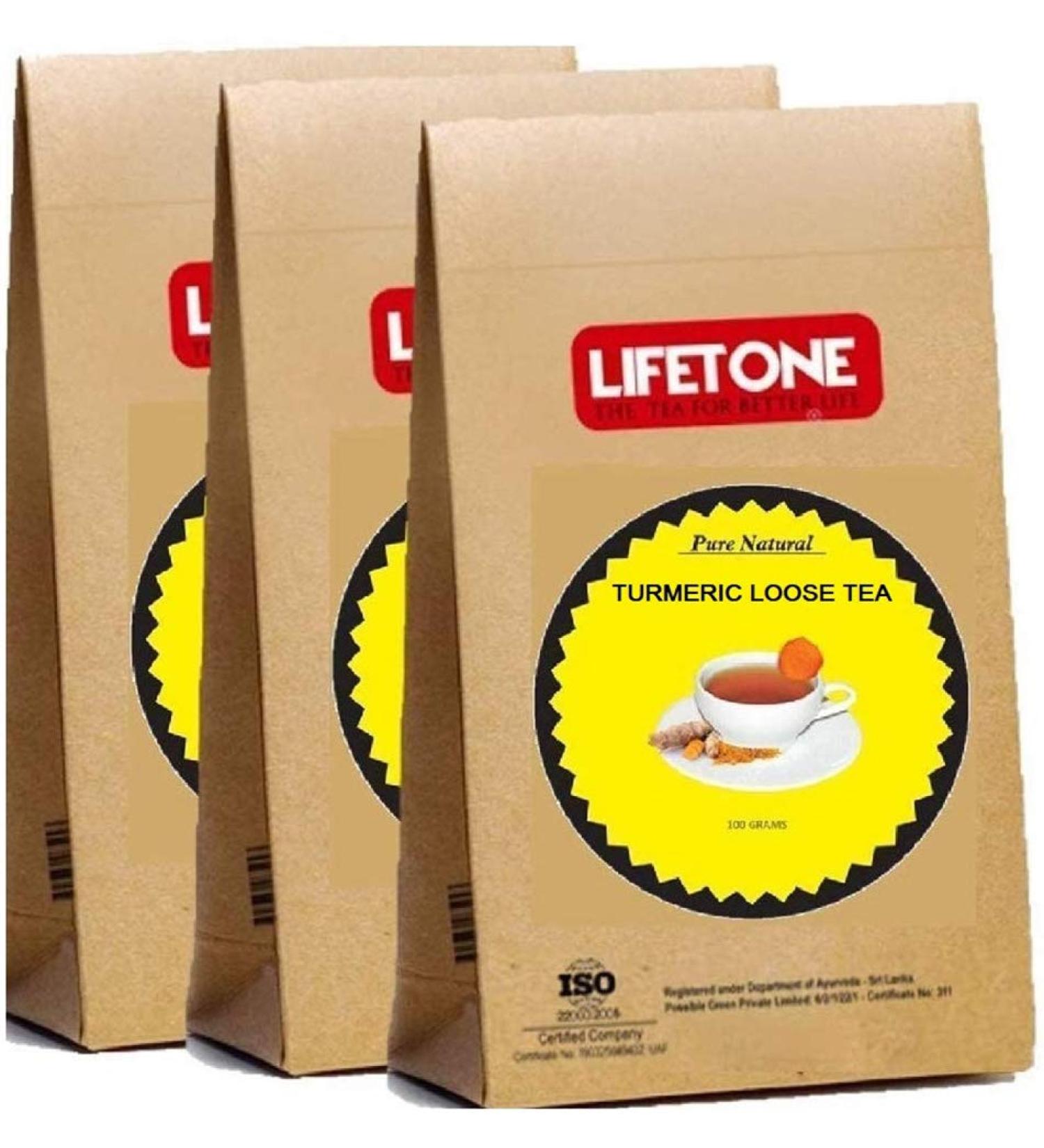 lifetone the tea for better life Turmeric Tea | Original Blend or high Strength of Curcumin | Turmeric with Ginger and Honey | | 300 Grams 150 Cups