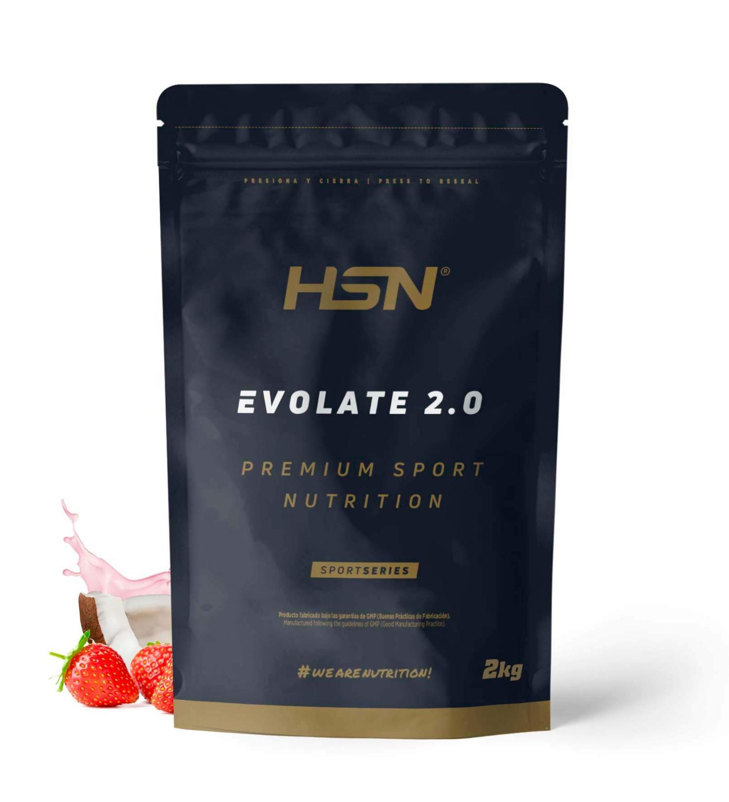  HSN HSN CFM Evolate 2.0 Whey Protein Isolate | Strawberry Coconut 2 kg | Whey Protein Isolate 90% + DigeZyme Enzymes | No Scoop Required | Non-GMO Vegan Gluten-Free and Soy-Free - Buy Online on GoSupps.com