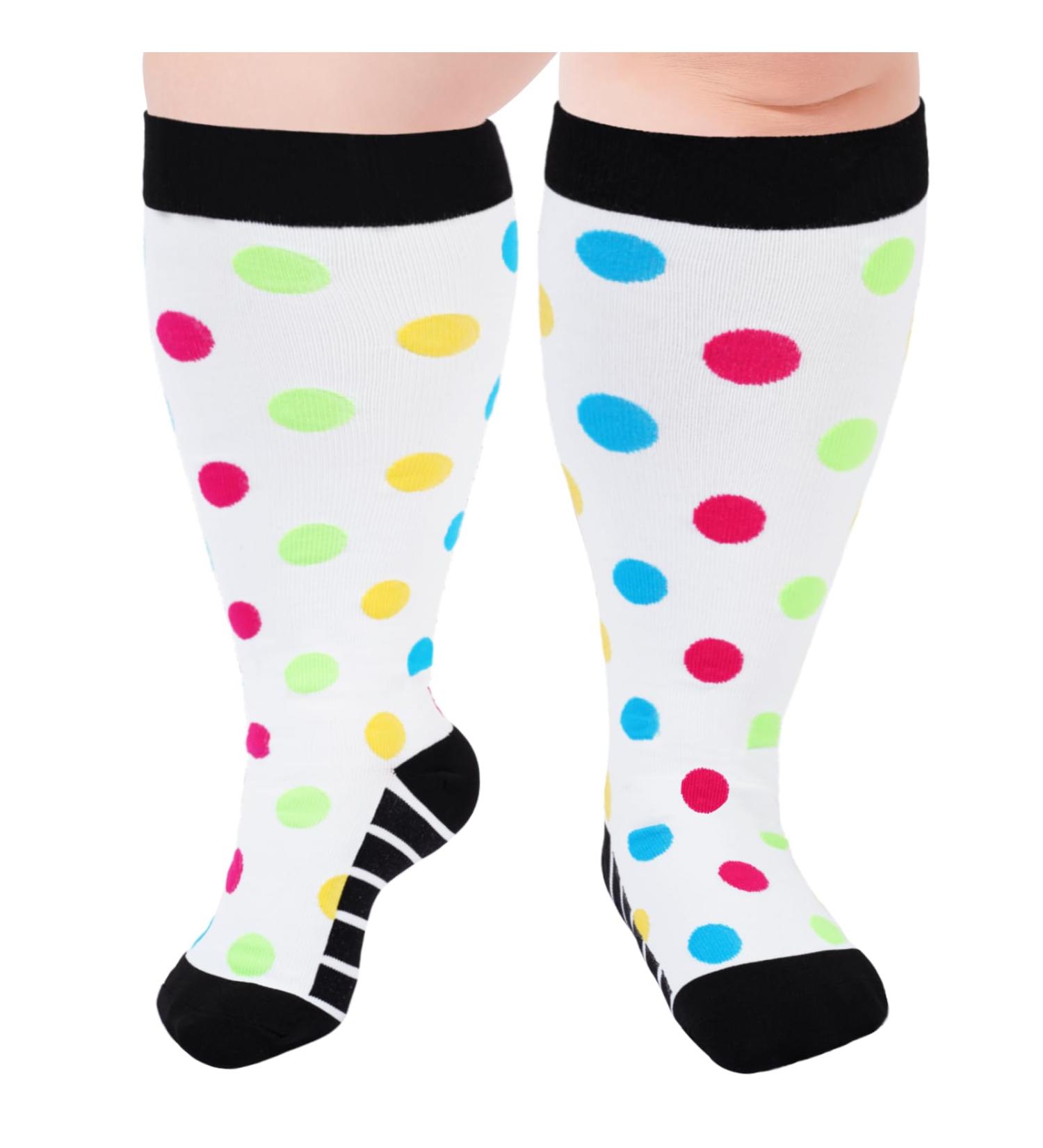 Ancrina Oversize Compression Stockings for Women & Men | Sports Running & Air Travel Socks 5XL-6XL Ultimate Comfort & Support - Buy Online on GoSupps.com