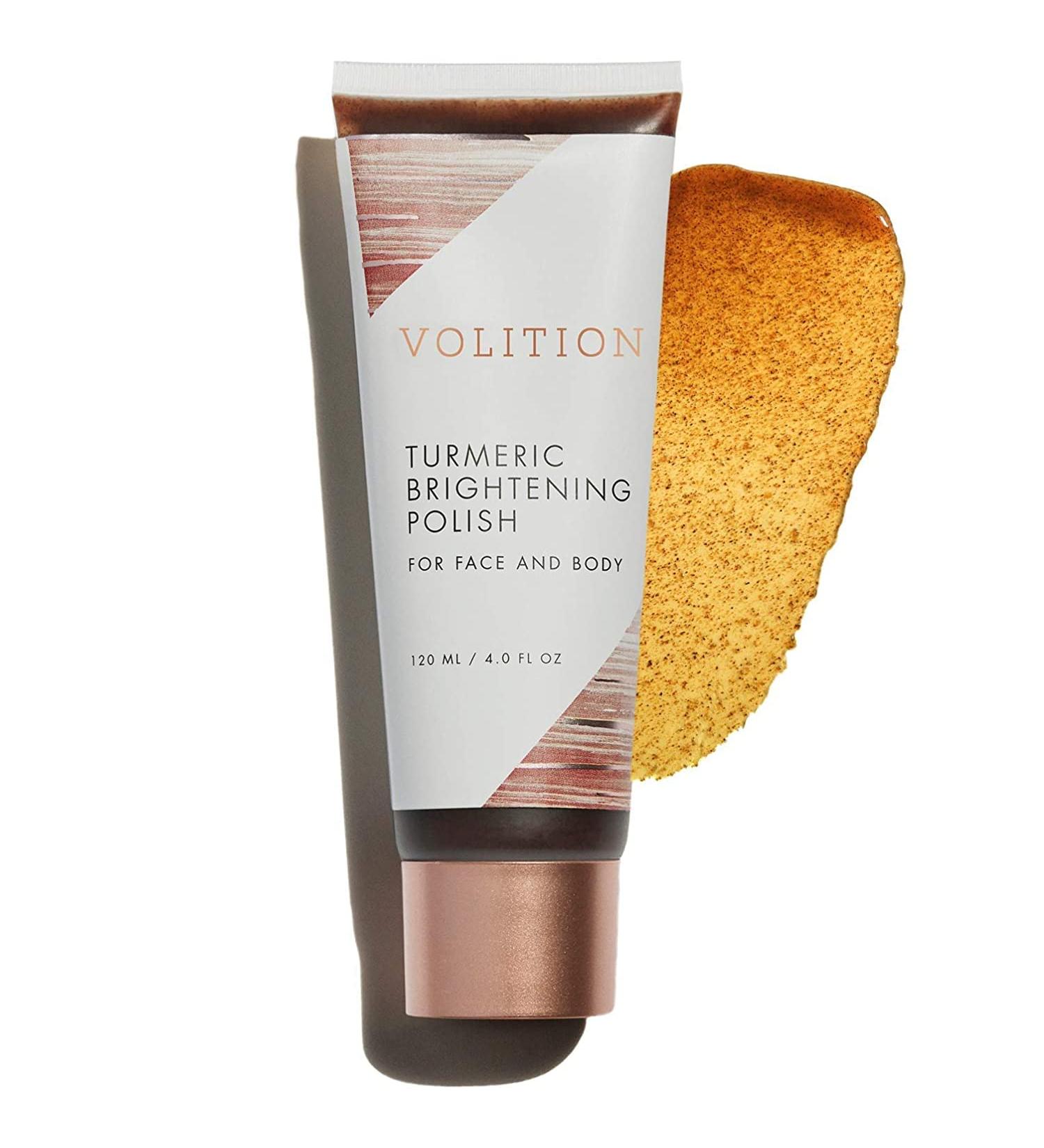 Volition Beauty Turmeric Brightening Polish - Exfoliating Face & Body Scrub - Buy Online on GoSupps.com