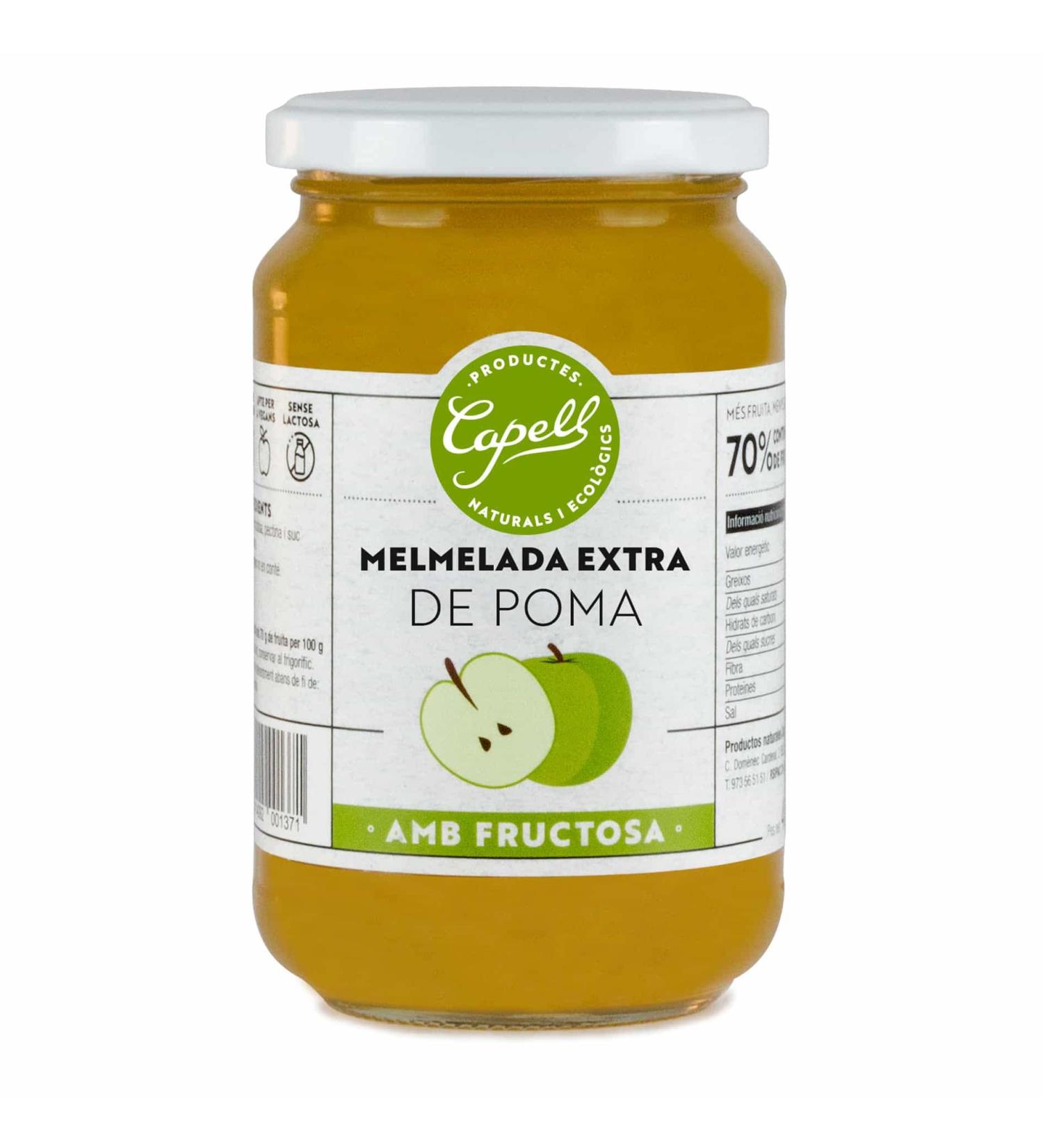 CAPELL APPLE MARMELADE with fructose 400 gr.