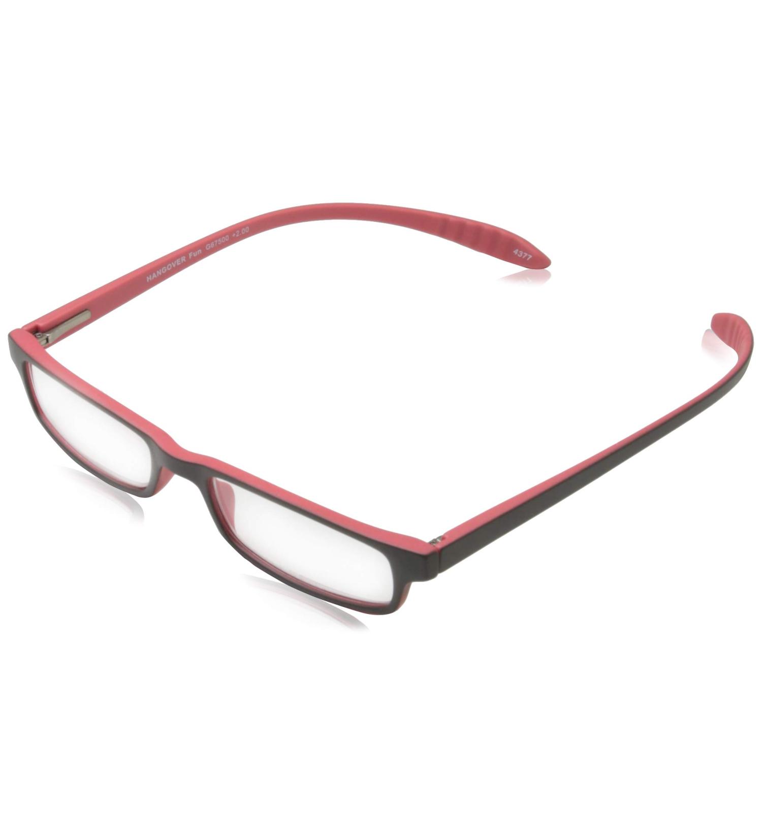 I NEED YOU HANGOVER Fun Glasses - G67500 Metal Spring Hinge Anthracite-Red 3 Diopters | International Shipping - Buy Online on GoSupps.com