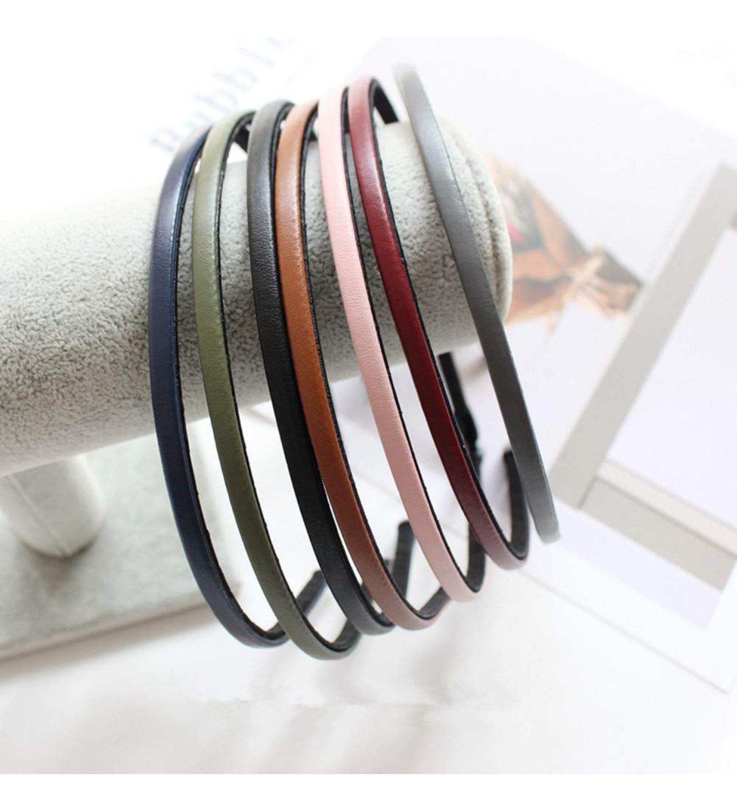 Cute Leather Covered Glitter Hair Loop Headband for Women & Girls - Buy Online on GoSupps.com