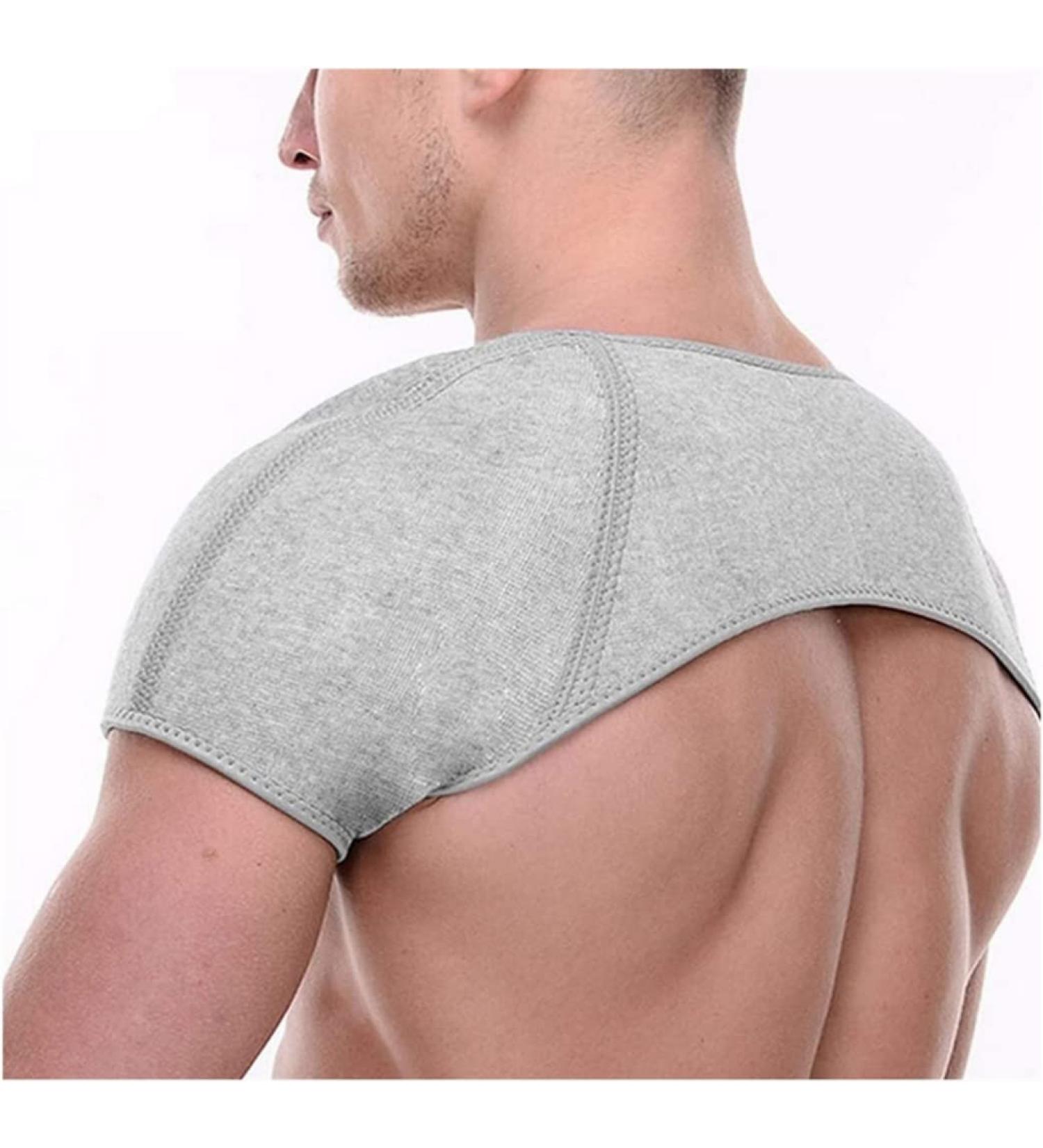 Double Shoulder Shoulder Brace Support Brace Pain Relief Compression Shoulder Warm Wrap Protector Warm Shoulder Brace Winter Warm Shoulder Pads for Women and Men(M) - Buy Online on GoSupps.com