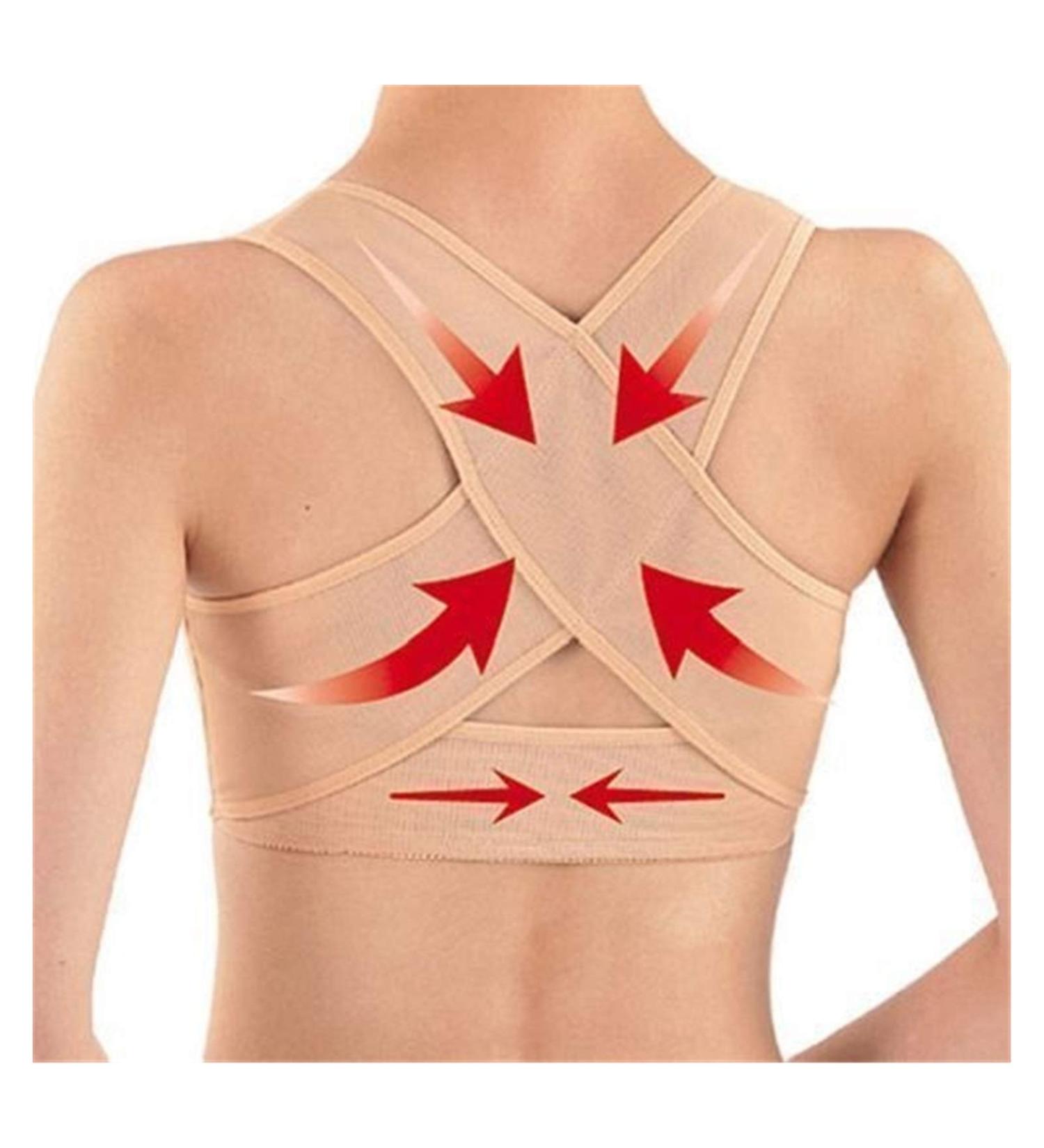 Women Back Brace Support Belt pedic Back Posture Corrector Brace Posture Shoulder Corrector Back Straightener Health Care (Black S) Better life Beige S - Buy Online on GoSupps.com
