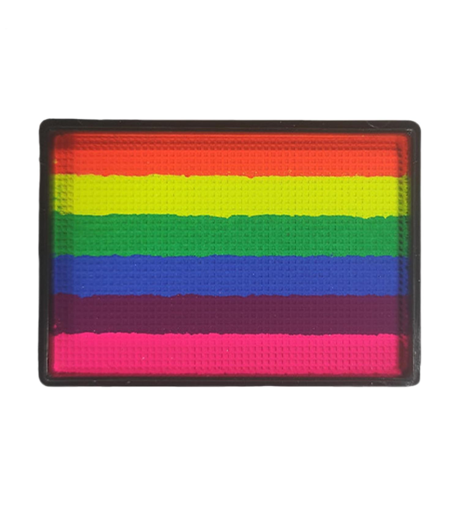  G n rique Face Art Palette - Carnival Makeup Kit Water-Based Color Tray | Rainbow Block Festival Paint Set Skin Decoration Sampler Light Shade Stack - Buy Online on GoSupps.com