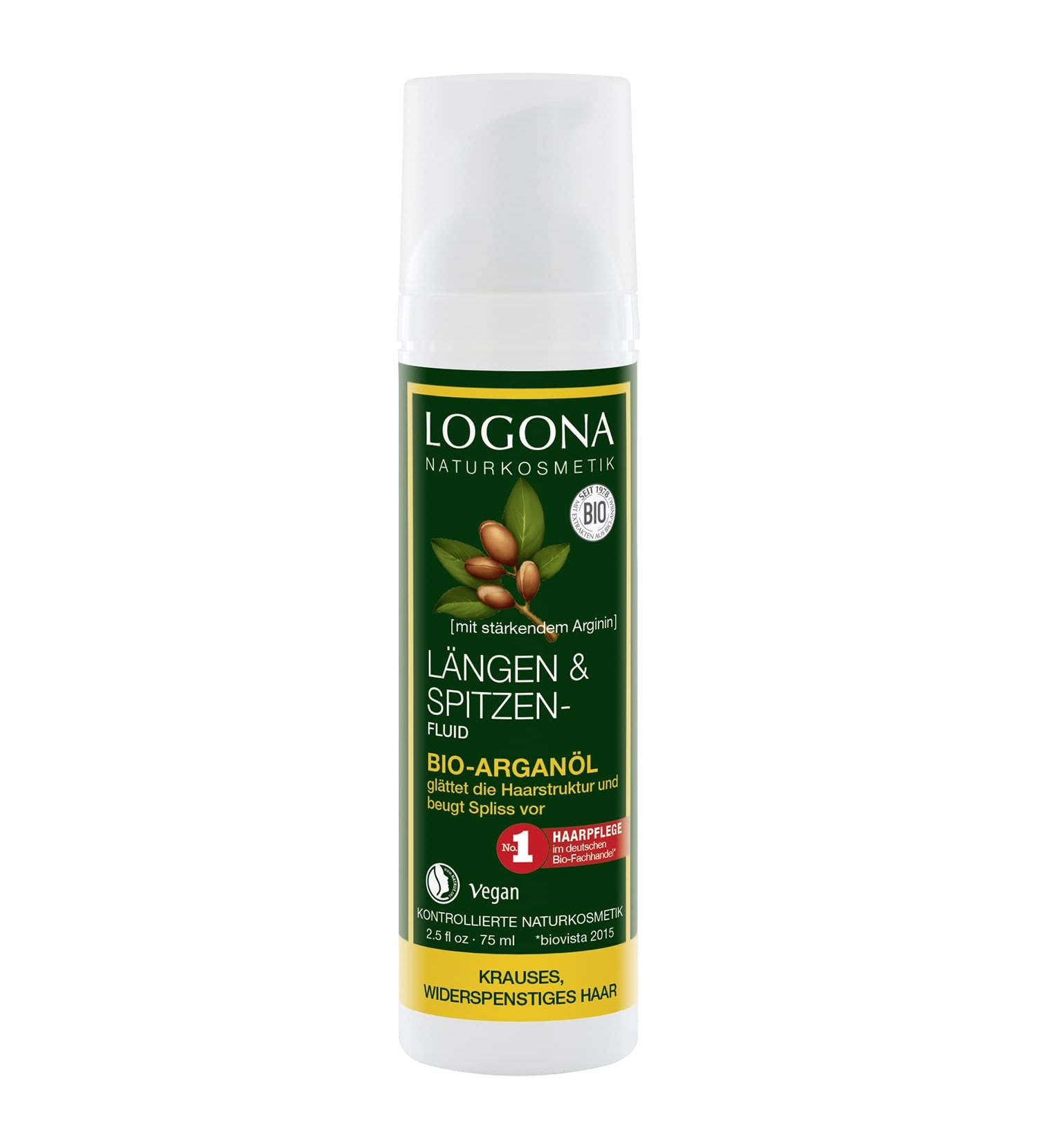 Buy LOGONA Natural Cosmetics Length and Tip Fluid - Organic Argan Oil for Healthy Hair | International Shipping - Buy Online on GoSupps.com