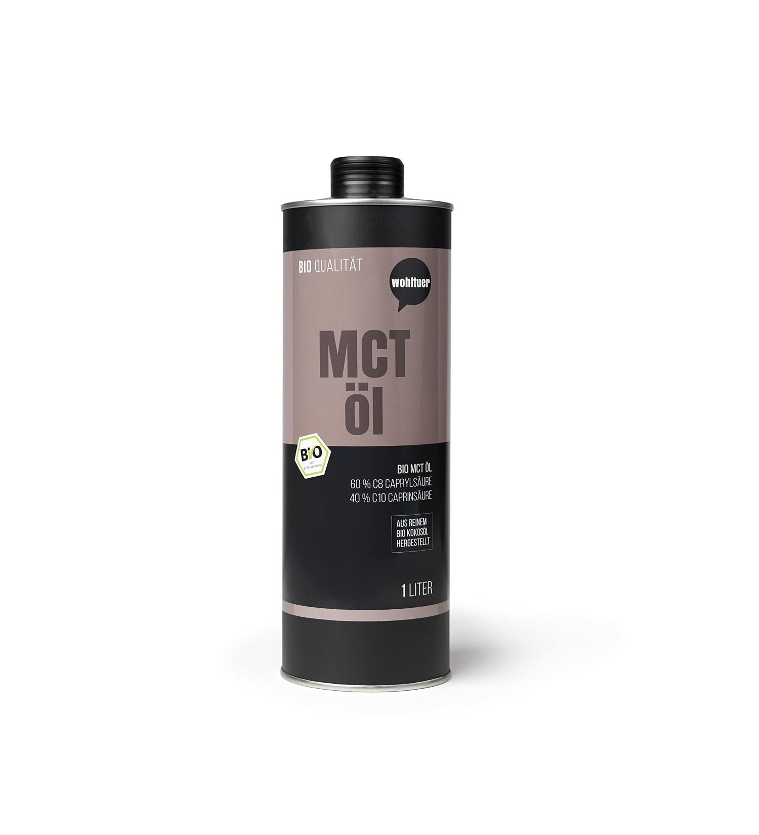 Buy Wohltuer Organic MCT Oil 1000ml - Pure Coconut Oil C8 & C10 - Ideal for Ketogenic Diet - Buy Online on GoSupps.com