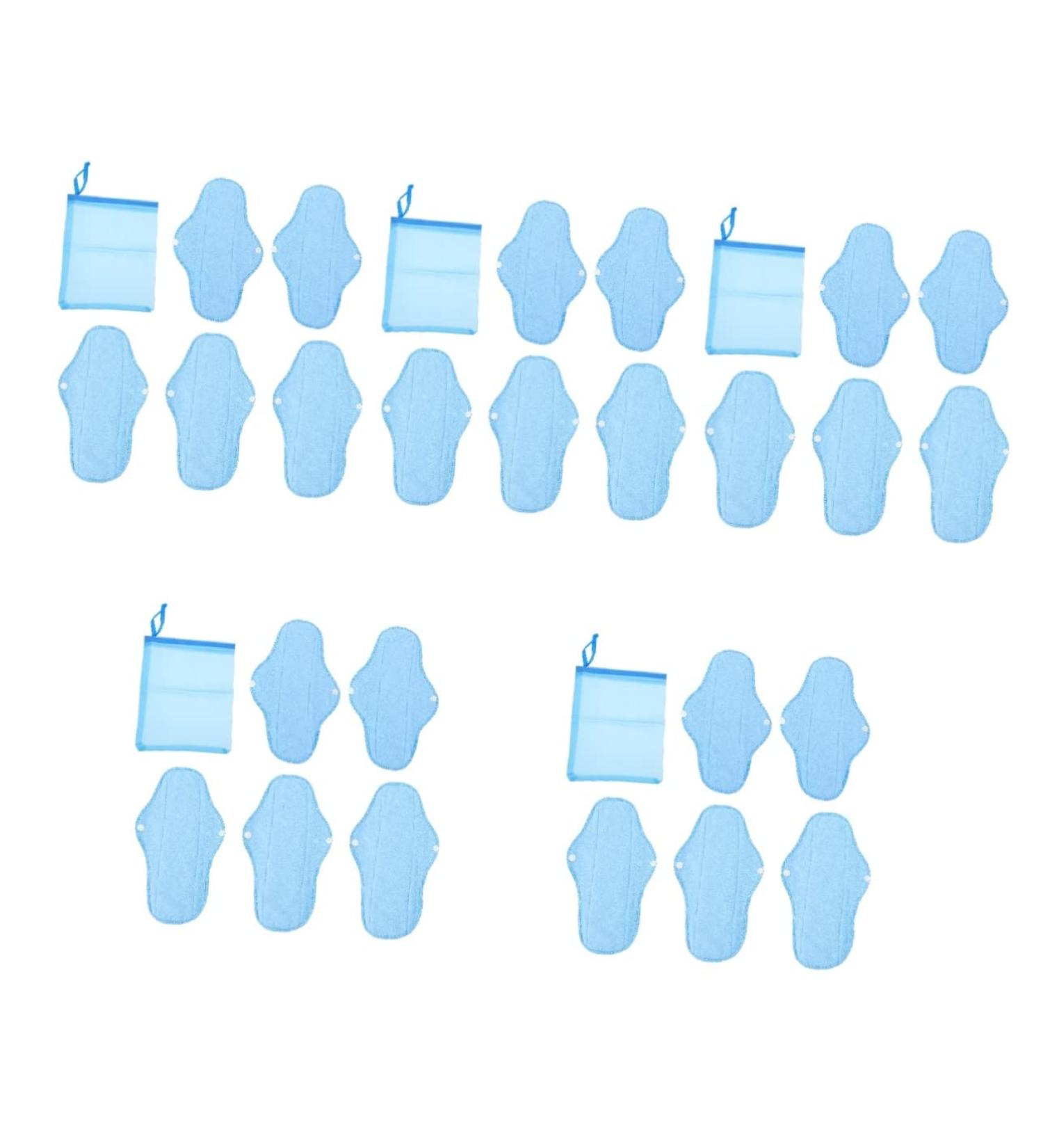 Gleavi Women's Sords - 6 Pack Reusable Fleece Menstrual Pads with Activated Carbon for Overnight Comfort - Eco-Friendly & Washable - Buy Online on GoSupps.com