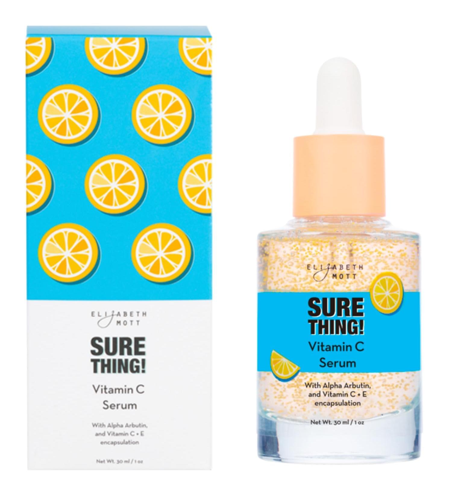 Elizabeth Mott Sure Thing Vitamin C Serum for Face Lightweight Serum for Uneven Skin Tone and Smoother-Looking Skin Hydrating Vegan & Cruelty-Free Skincare 1 fl oz - Buy Online on GoSupps.com