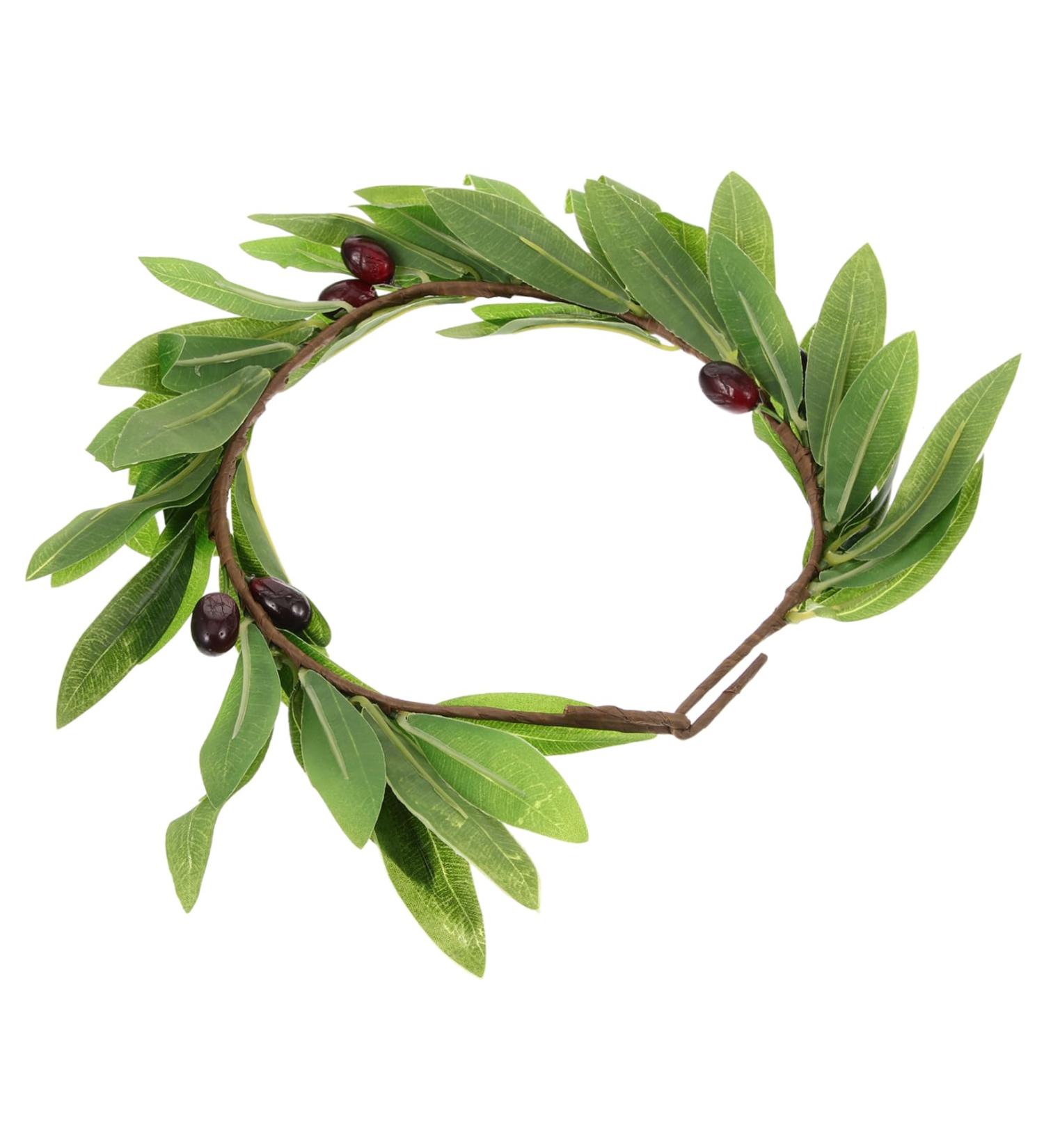 FRCOLOR 1pc Flower Headdress for Bride Hair Bands for Womens Hair Floral Headband for Women Flower Girl Headband Artificial Green Leaf Wreath Olive Leaf Bridal Headband Bridal Hair Wreath - Buy Online on GoSupps.com