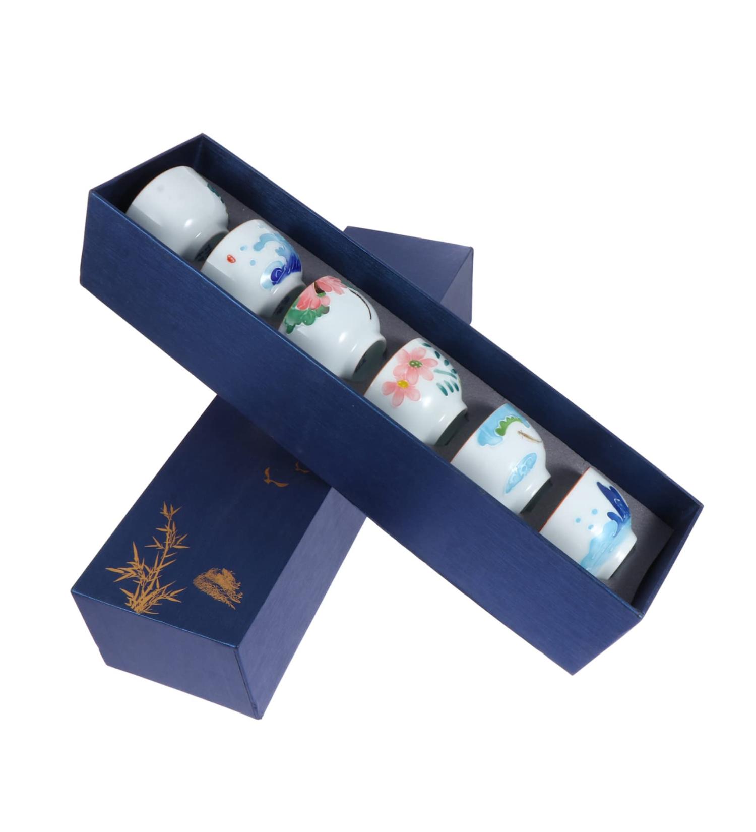 Alipis 6pcs Cup Viscious Fun White Outfits House Party Tea Bowl Hand-Painted Ceramic Tea Ware Fine Mug As Shown 7X7X4.5CM - Buy Online on GoSupps.com