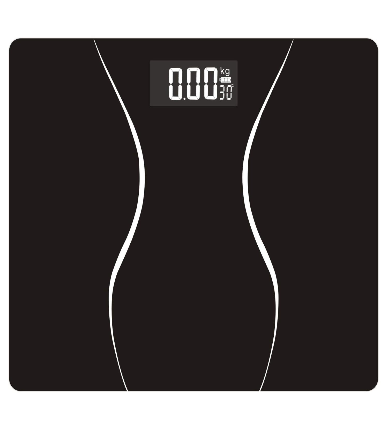 Kunova Digital Bathroom Weight Body Scale with Smart Step-on Technology Backlit White LED Display Room Temperature Battery Level 400lb/180kg 55-201 - Buy Online on GoSupps.com
