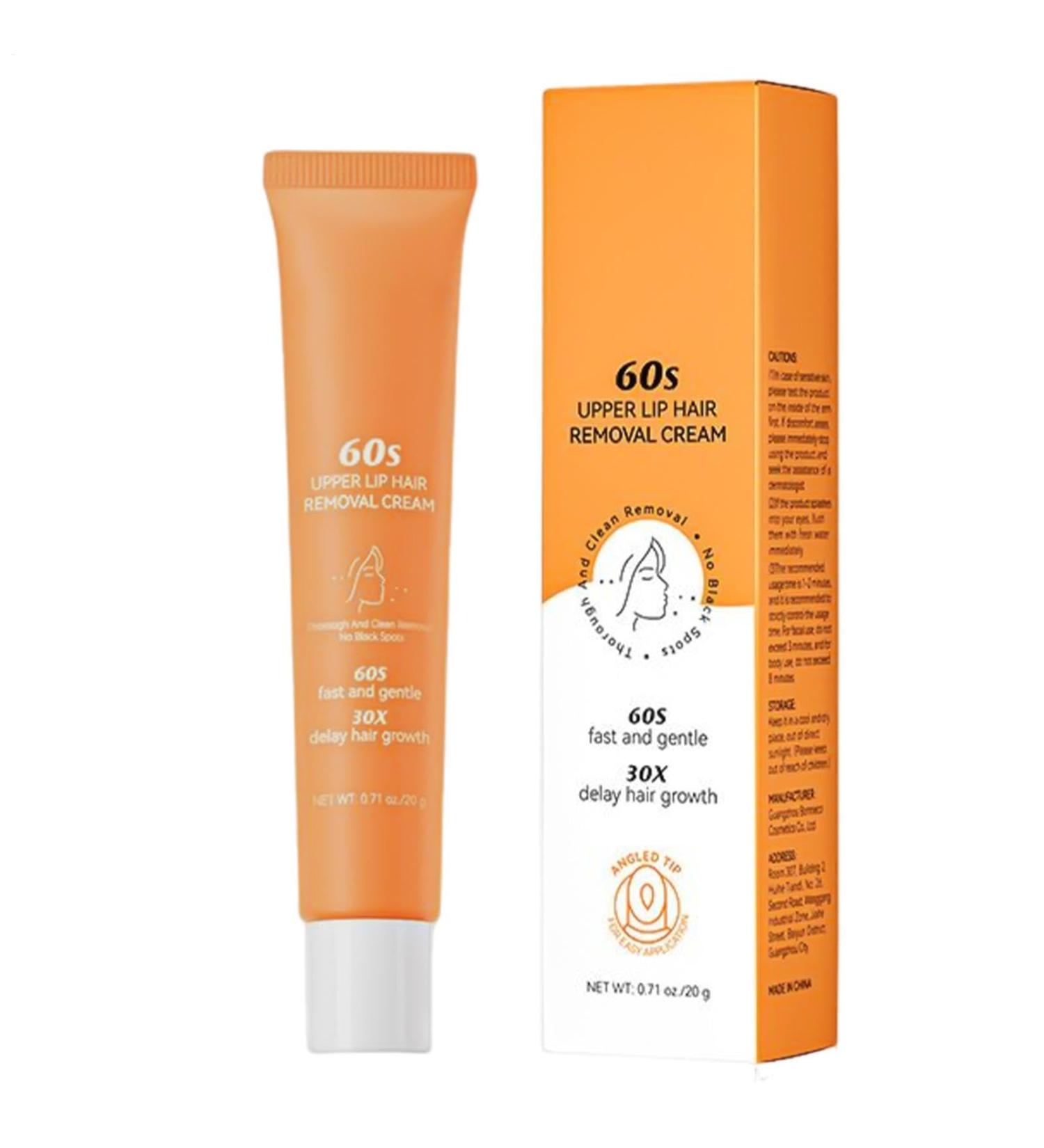 Facial Hair Remover - Upper Lip 20G Lip Hair Remover Hair Removal Cream for Women Gentle Facial Hair Removal Cream Lip Hair Removal Cream - Buy Online on GoSupps.com