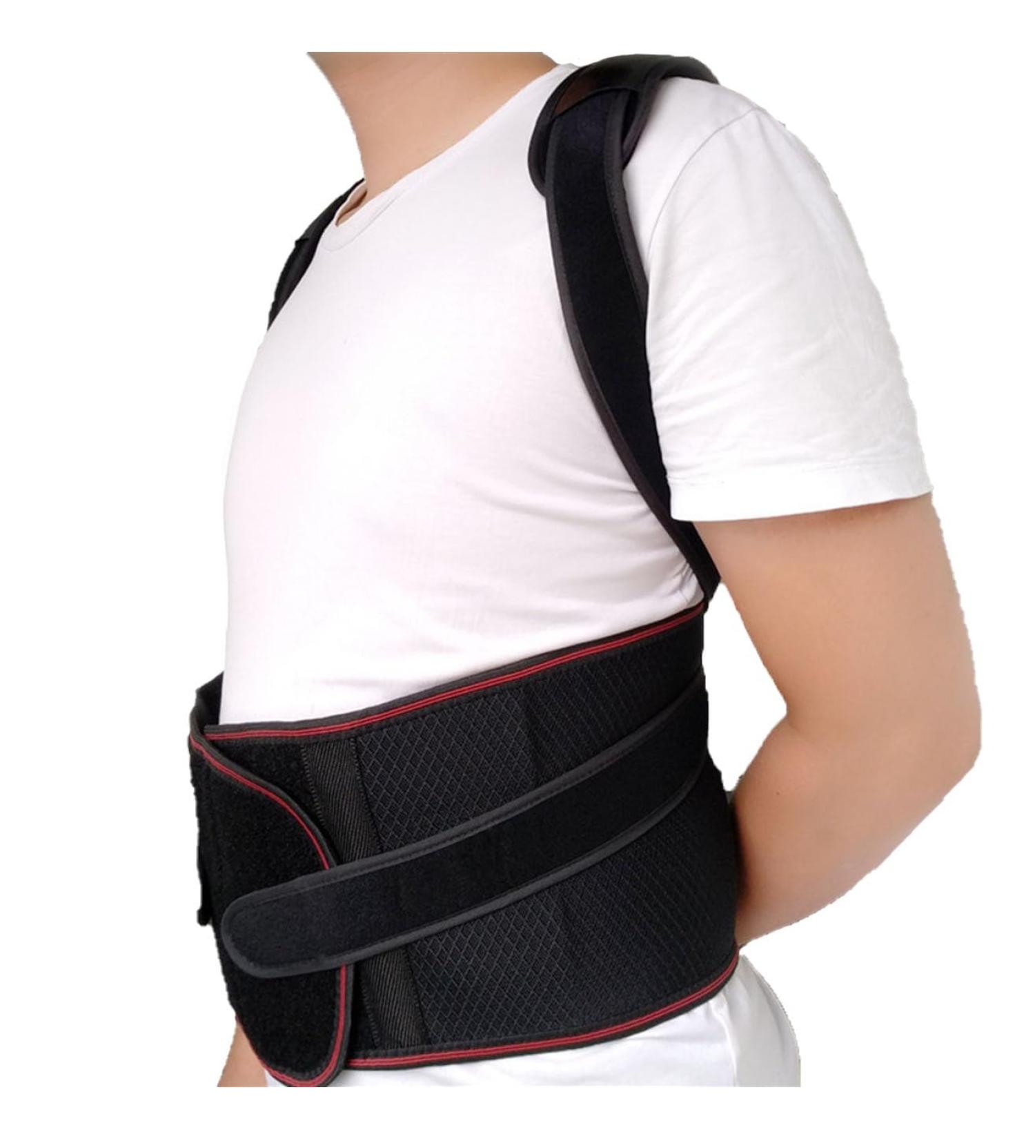 Adjustable Back Bandage for Men Women & Children - Complete Lumbar Support for Back Pain Relief | Black Medium - Buy Online on GoSupps.com
