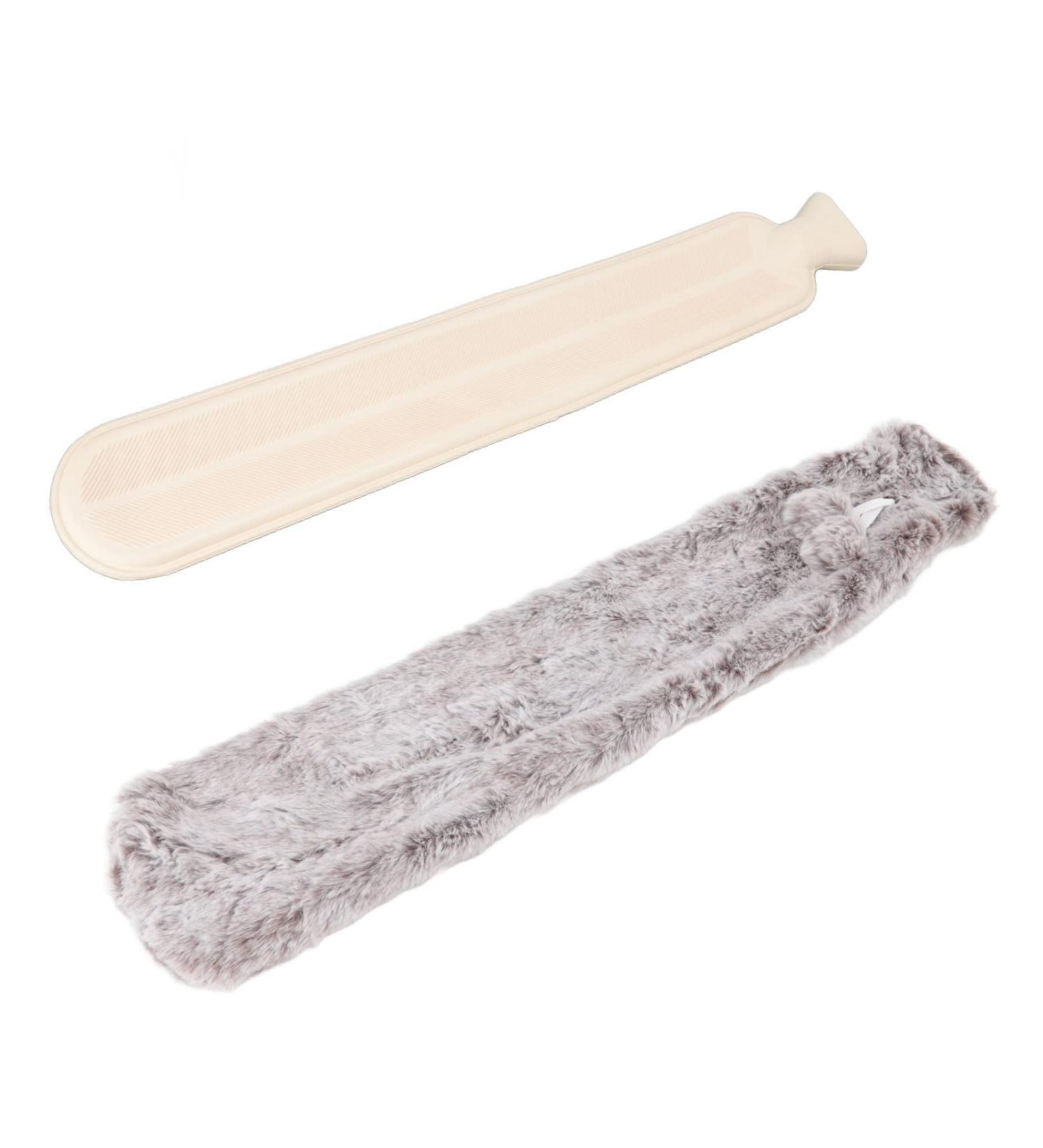 Chiciri Hand Warmer Water Bag - Leak-Proof Plush Explosion-Protected Hot Water Bag for Office Use (Brown & White) - Buy Online on GoSupps.com