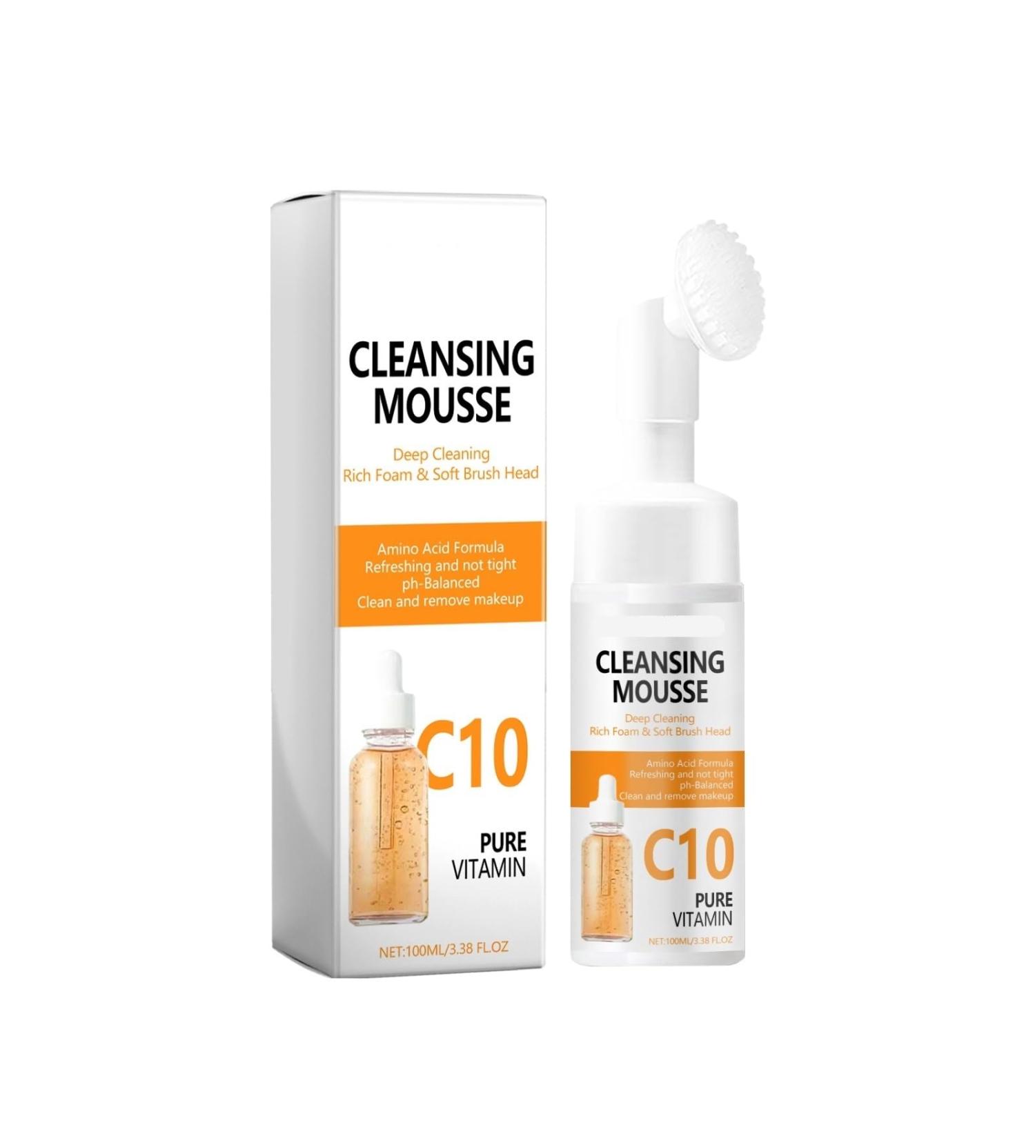 Mousse Nettoyante Douce Et Profonde - Nettoyant Visage Hydratant Et claircissant D maquillant Exfoliant Rafra chissant Et Non Tiraillant(1PCS) - Buy Online on GoSupps.com