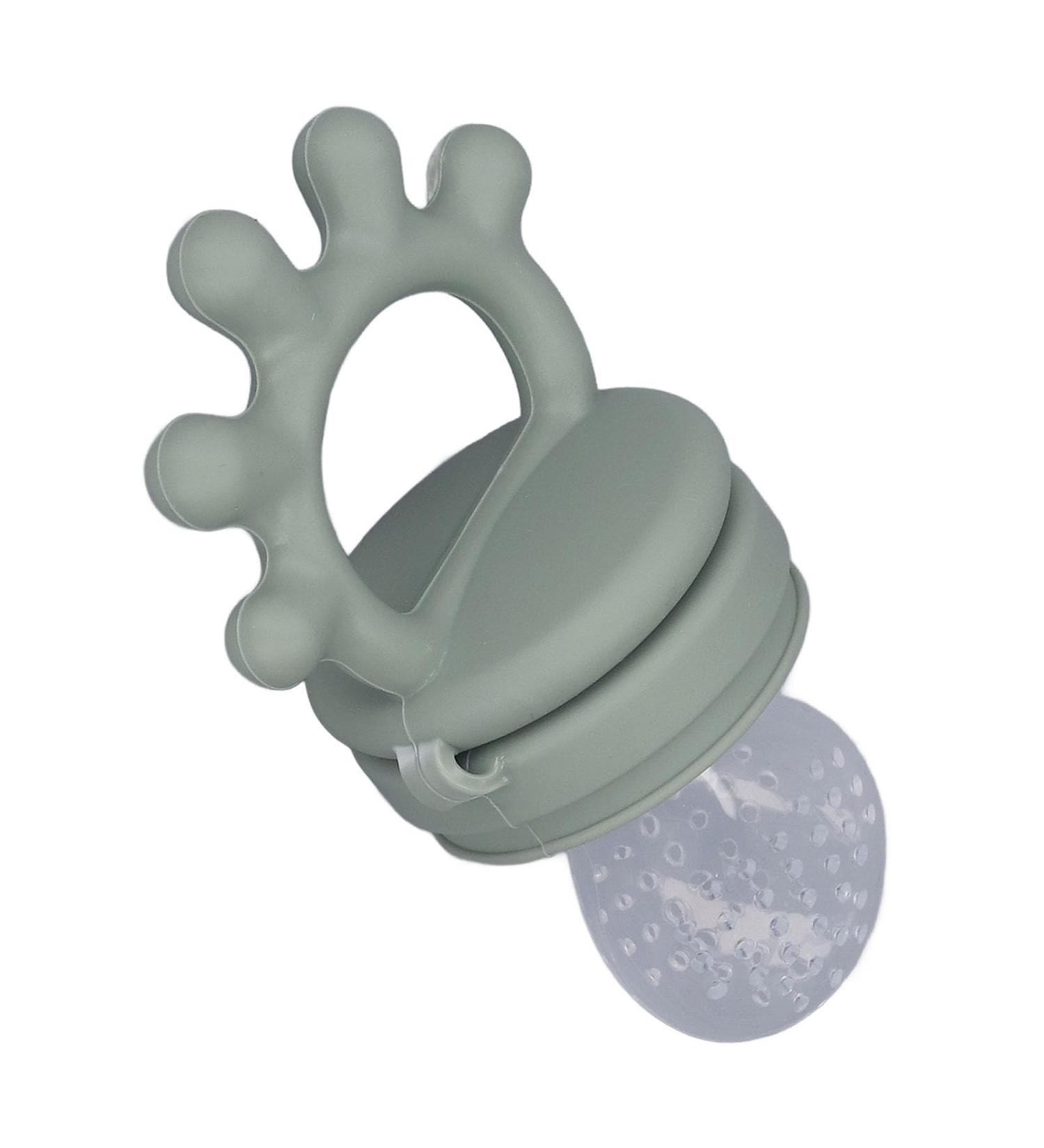 Buy Baby Fruit Feeder - Silicone Washable Teething Toy for Meat | Olive Green - International Shipping Available - Buy Online on GoSupps.com
