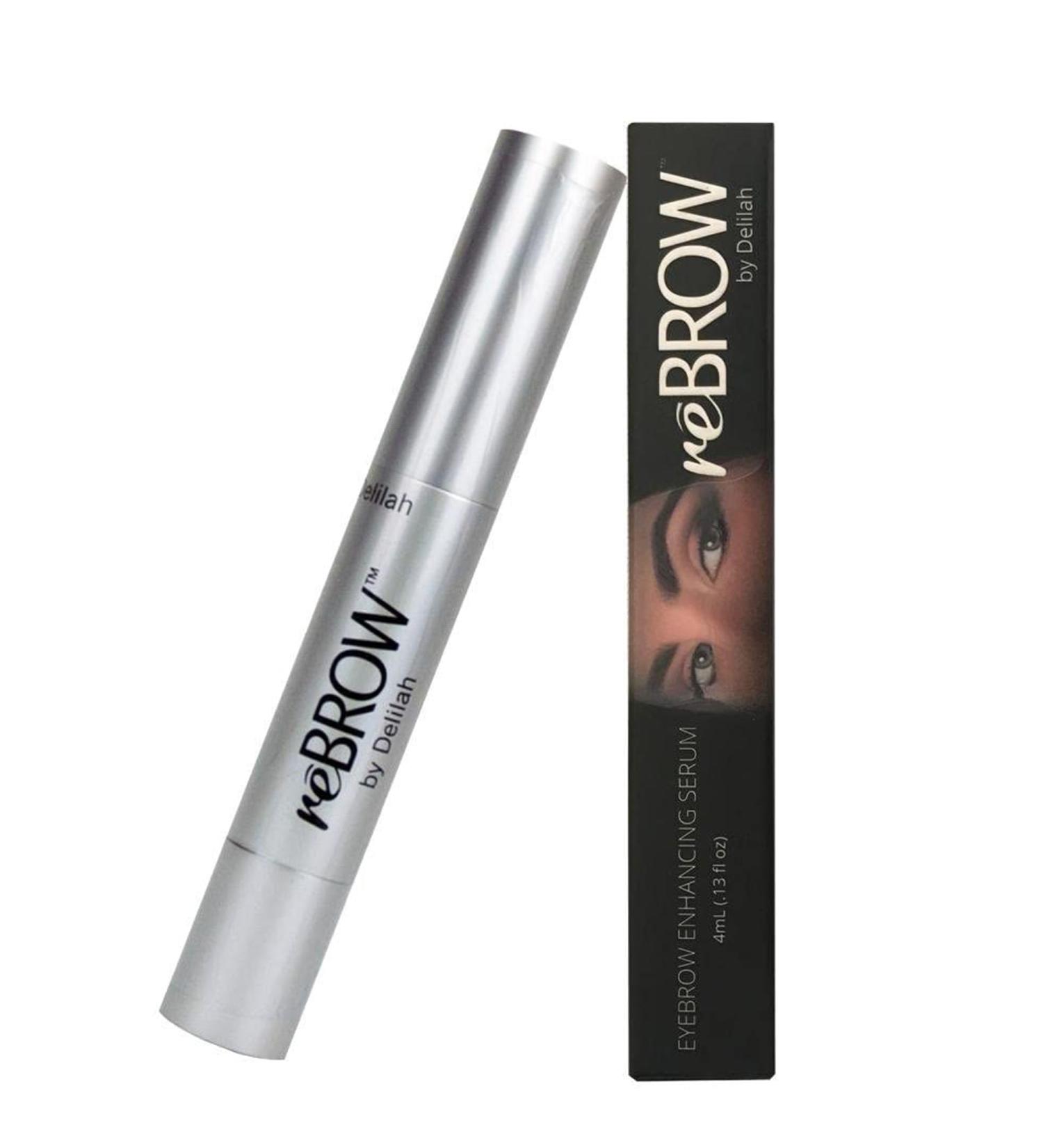 Delilah reBROW Eyebrow Growth Serum | Advanced Hypoallergenic Formula for Natural Regrowth | Paraben Gluten & Oil-Free | Safe for All Skin Types | 4mL | Made in USA - Buy Online on GoSupps.com