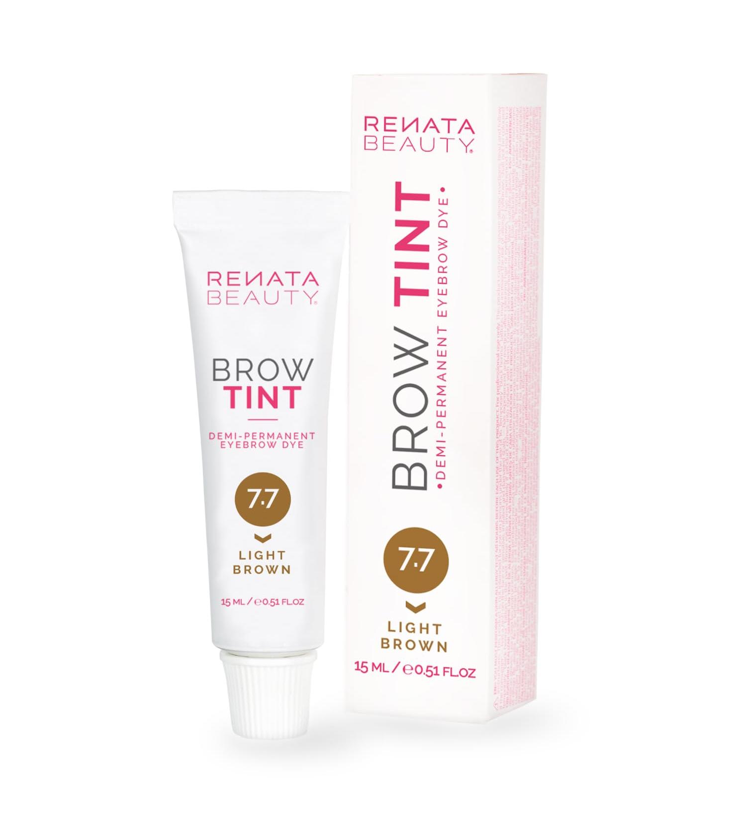 Renata Beauty Eyebrow Color - Long-Lasting 15ml in Light Brown | Premium Safe & Gentle Formula - 4-Week Wear | 4 Colors Available - Buy Online on GoSupps.com