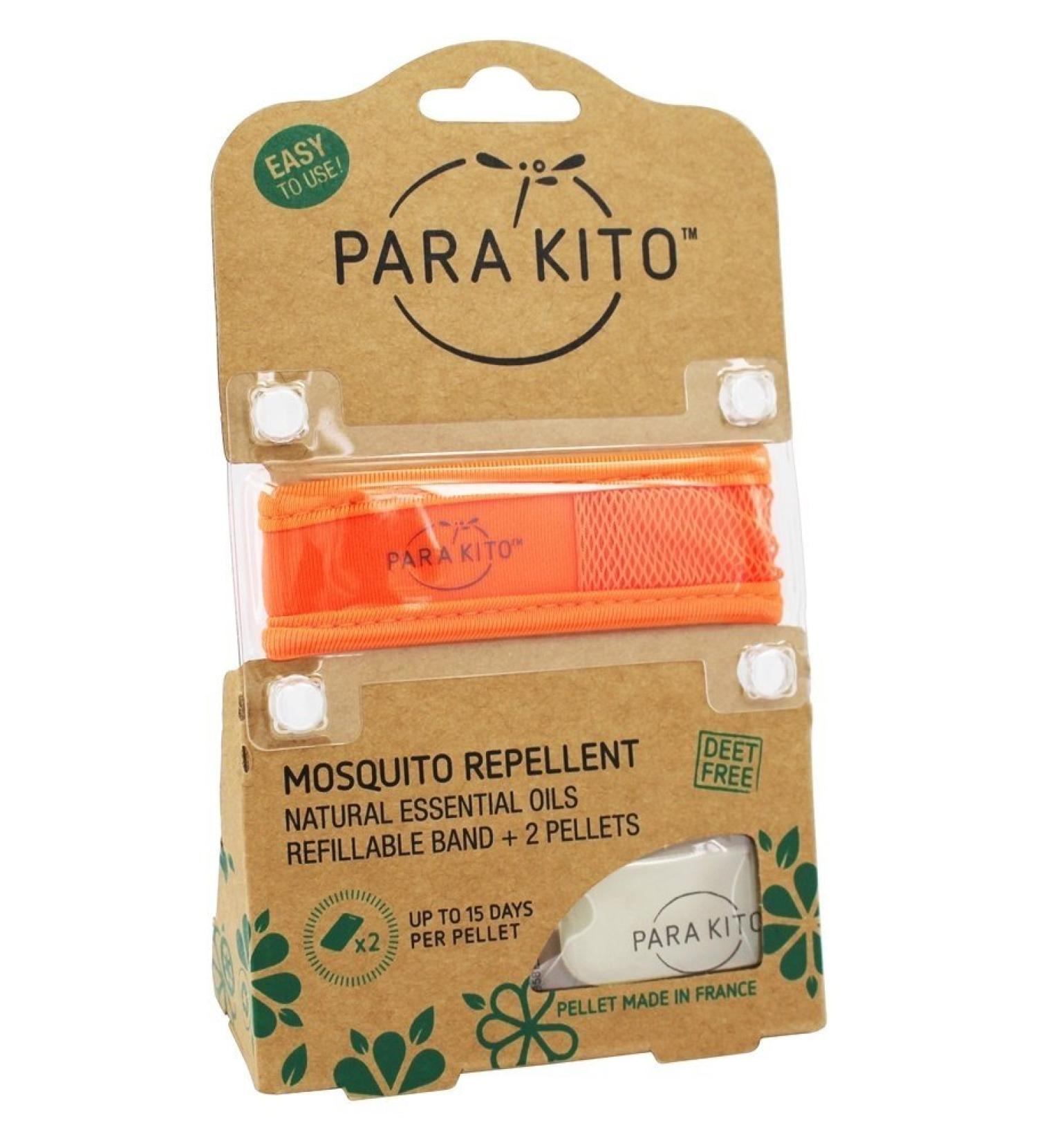 PARAKITO Refillable Repellent Wristband - Effective Mosquito & Insect Repellent for Outdoor Activities - International Shipping Available - Buy Online on GoSupps.com