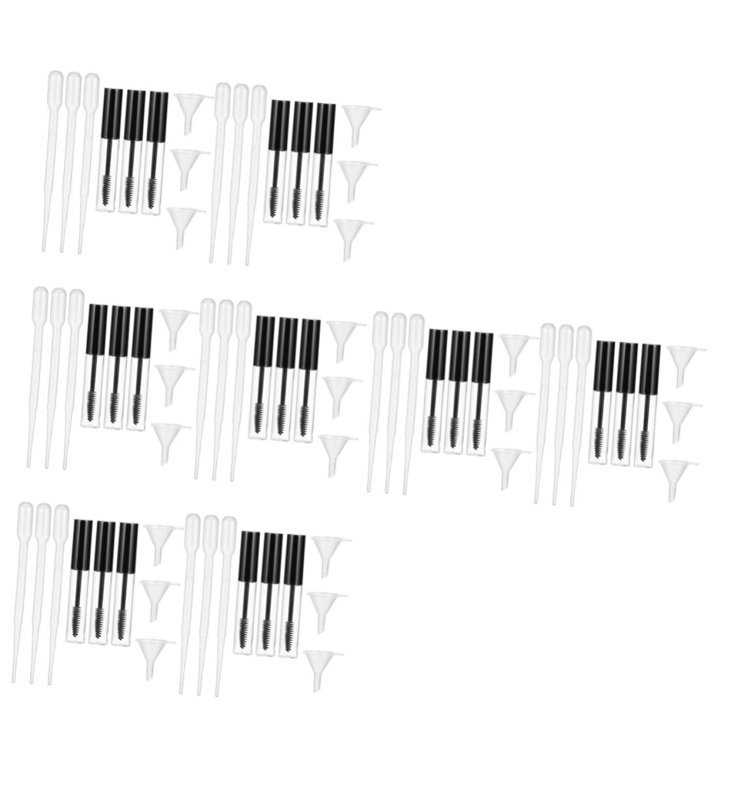 Didiseaon 8 Sets Mascara Tube Travel Perfume Eyelash Combs Tube Bottle Empty Clear Eyeliner Plastic Household - Buy Online on GoSupps.com