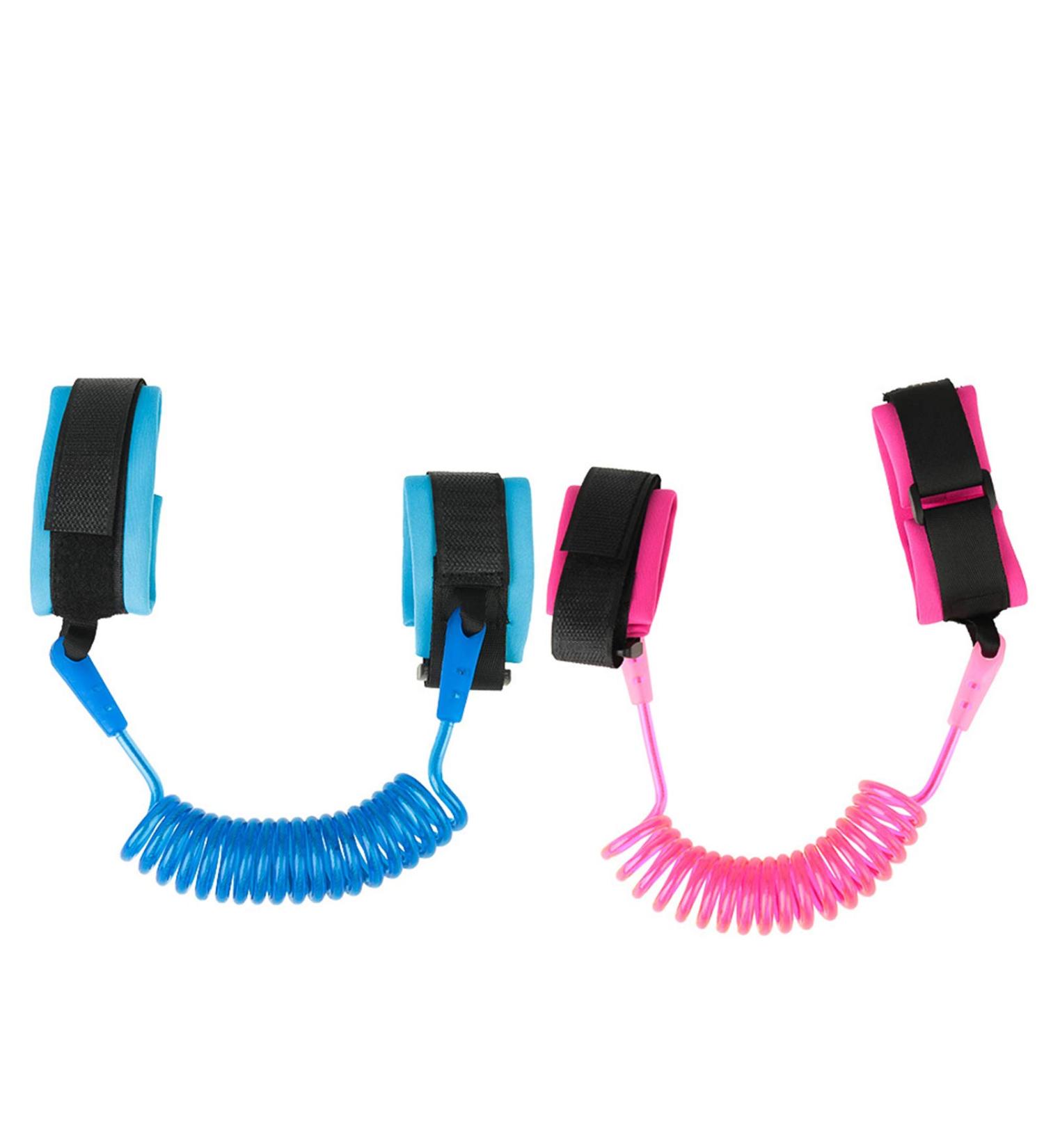 MOTTDAM 2 Pcs Anti Lost Wristband 1.5M Baby Safety Wrist Link Belt Walking Hand Belt Strap Leash Wire Rope for Child Toddler Kids Blue + Pink - Buy Online on GoSupps.com
