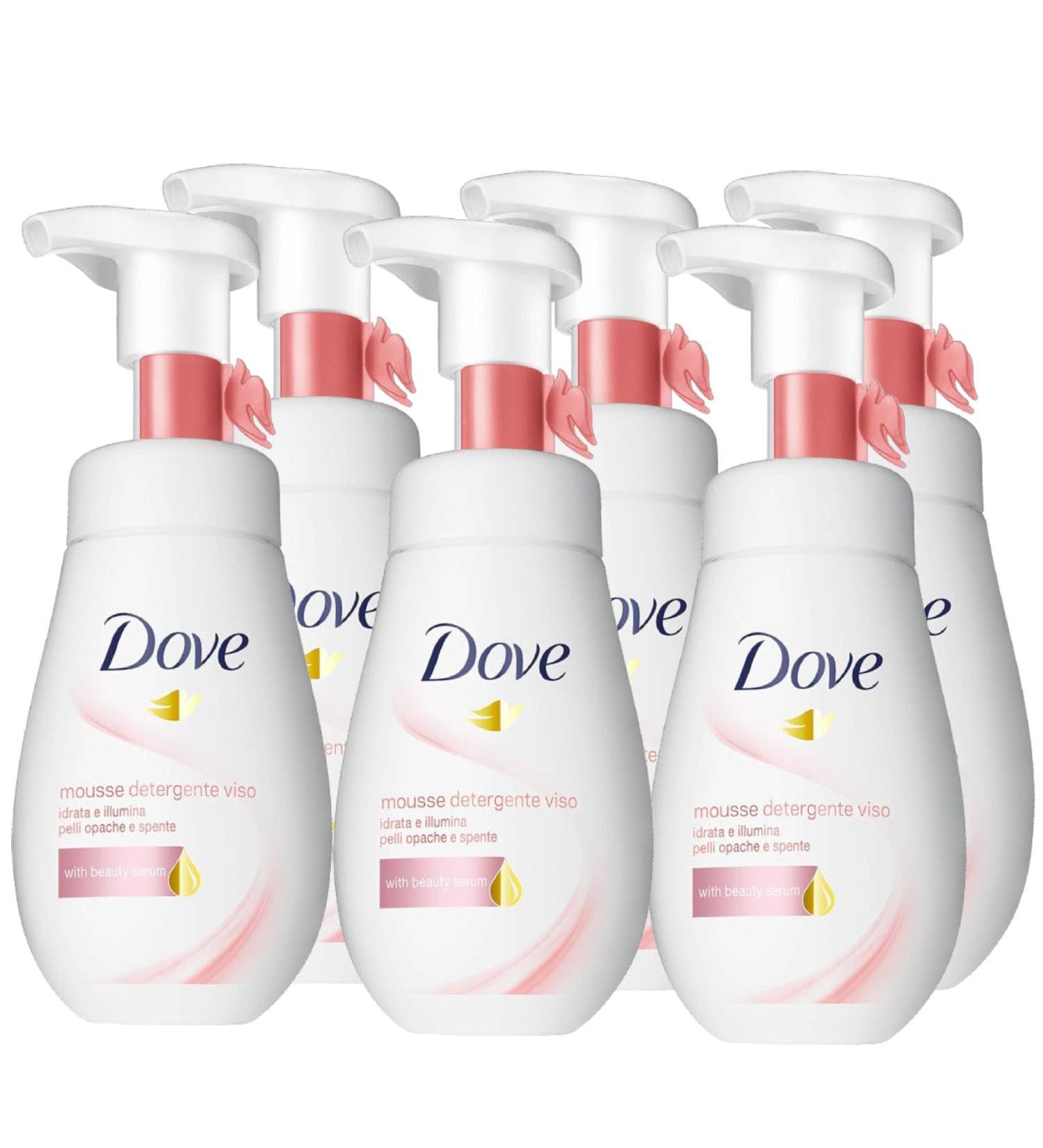  Dove Dove Facial Cleansing Mousse 160ml (6 Moisturizing and Brightening Facial Mousse for Dull and Lack Skin) - Buy Online on GoSupps.com